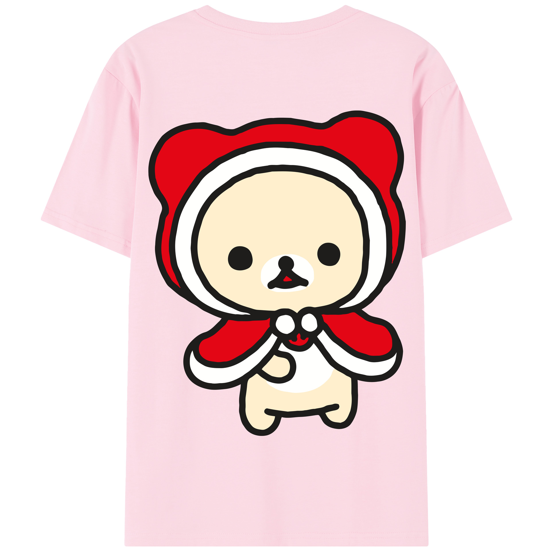 （画像用） リラックマ リラックマ キイロイトリ Rilakkuma Korilakkuma Kiiroitori 綿100％半袖Tシャツ（背面プリント）