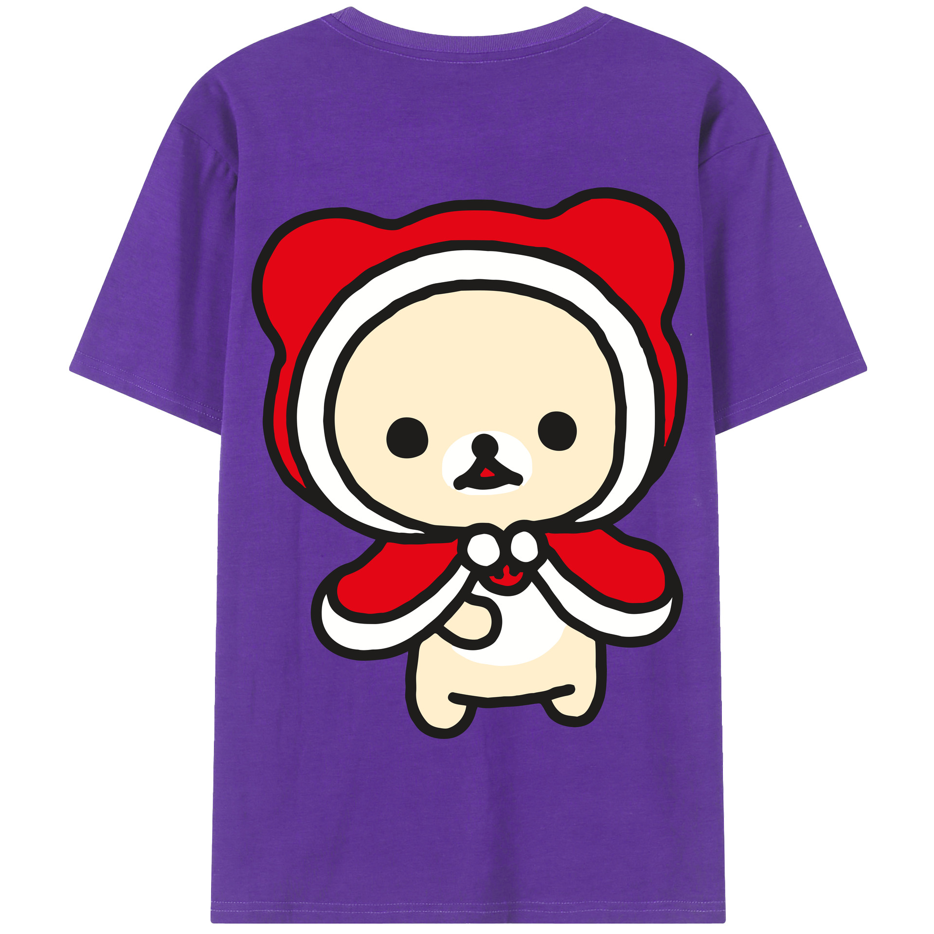 （画像用） リラックマ リラックマ キイロイトリ Rilakkuma Korilakkuma Kiiroitori 綿100％半袖Tシャツ（背面プリント）