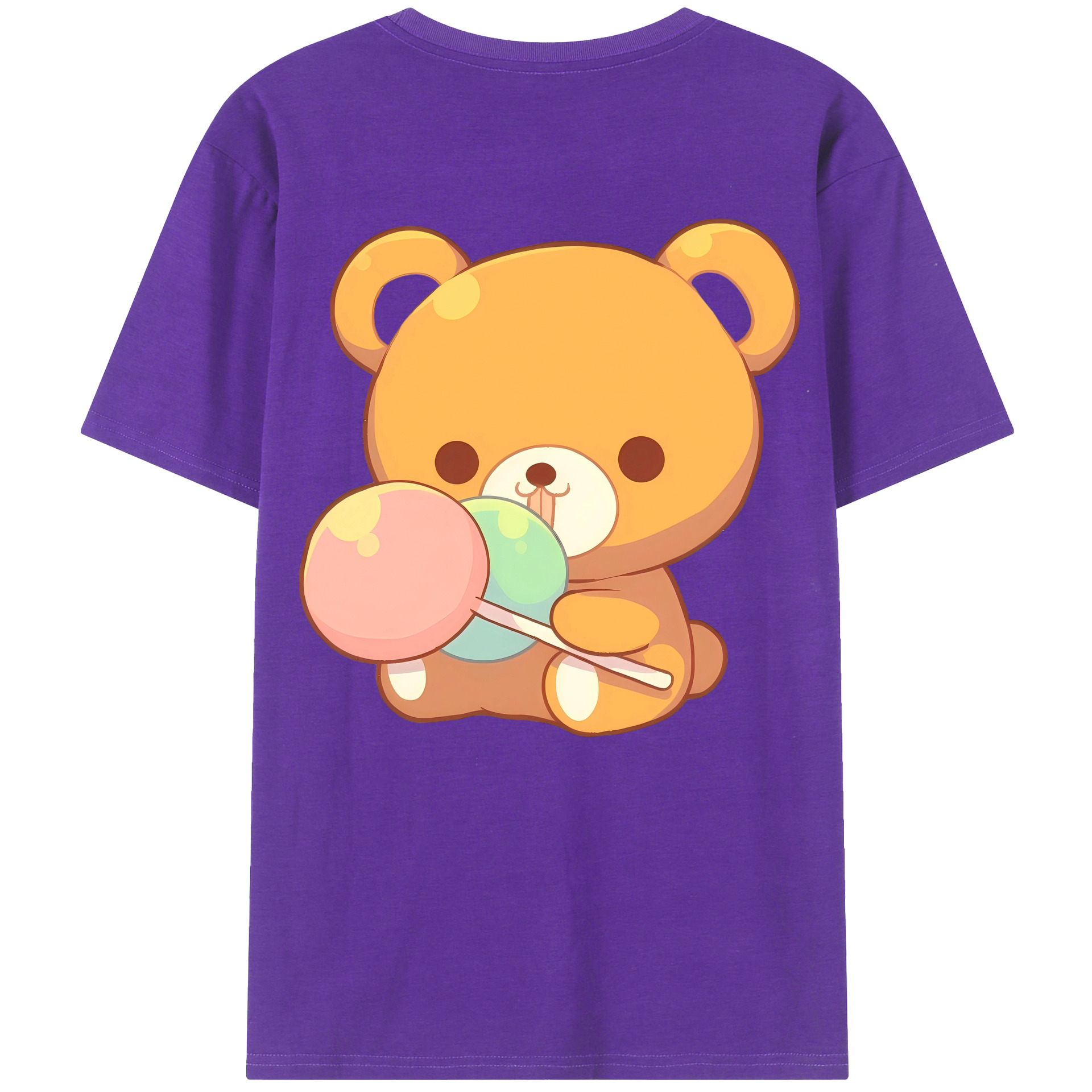（画像用） リラックマ リラックマ キイロイトリ Rilakkuma Korilakkuma Kiiroitori 綿100％半袖Tシャツ（背面プリント）
