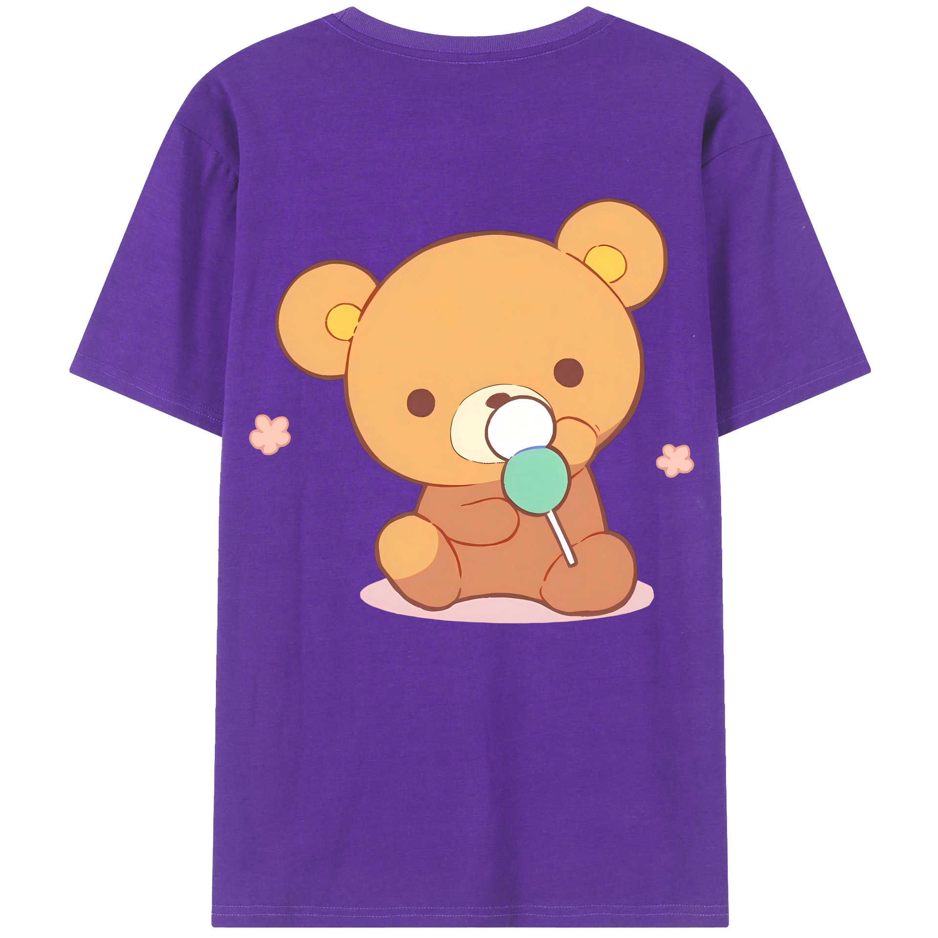 （画像用） リラックマ リラックマ キイロイトリ Rilakkuma Korilakkuma Kiiroitori 綿100％半袖Tシャツ（背面プリント）