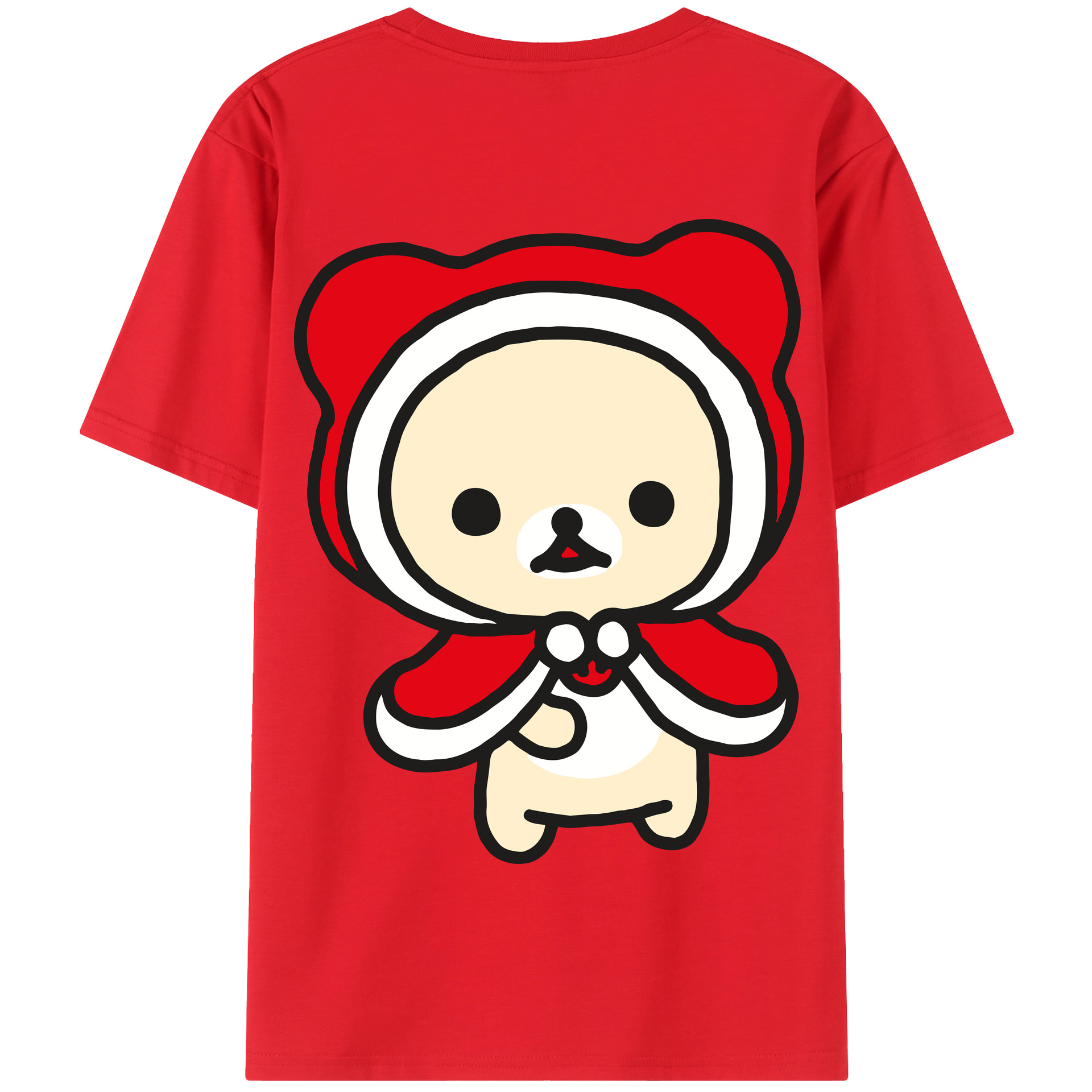 （画像用） リラックマ リラックマ キイロイトリ Rilakkuma Korilakkuma Kiiroitori 綿100％半袖Tシャツ（背面プリント）