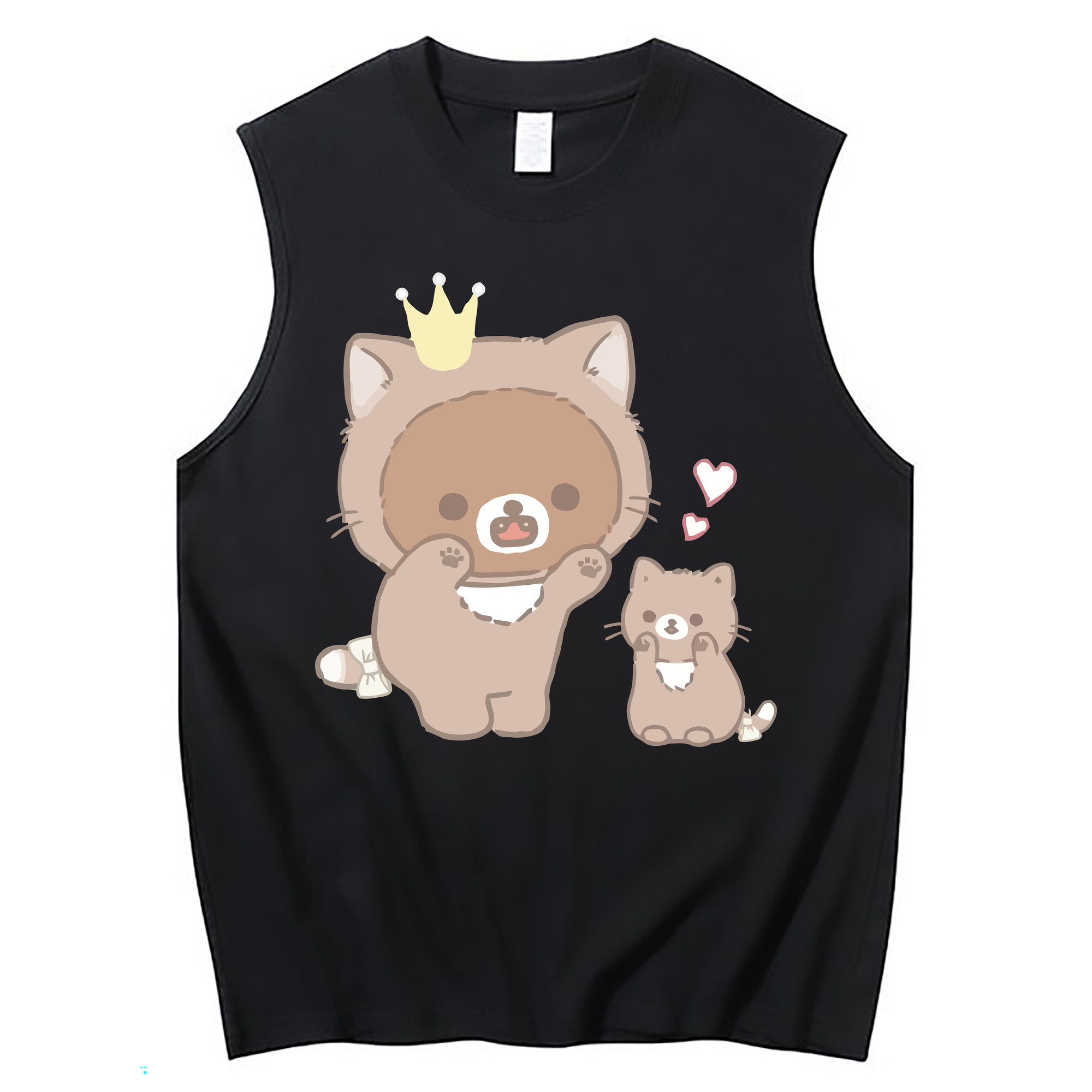 （画像用） リラックマ リラックマ キイロイトリ Rilakkuma Korilakkuma Kiiroitori コットン100％タンクトップ（フロントプリント）