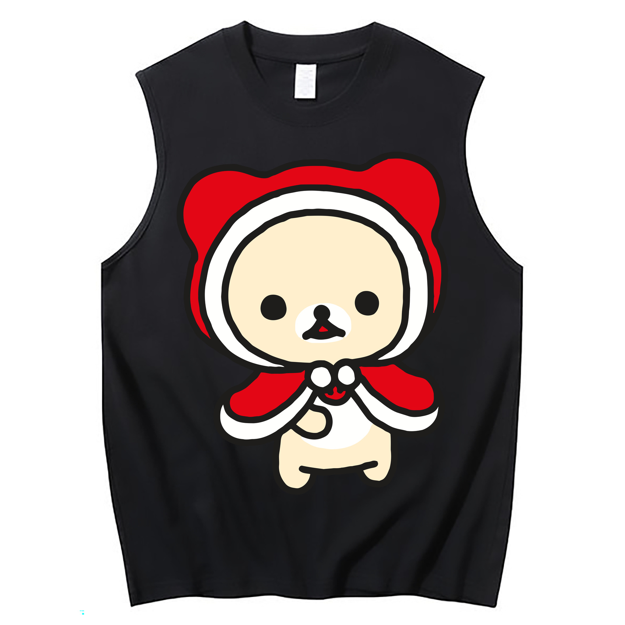 （画像用） リラックマ リラックマ キイロイトリ Rilakkuma Korilakkuma Kiiroitori コットン100％タンクトップ（フロントプリント）