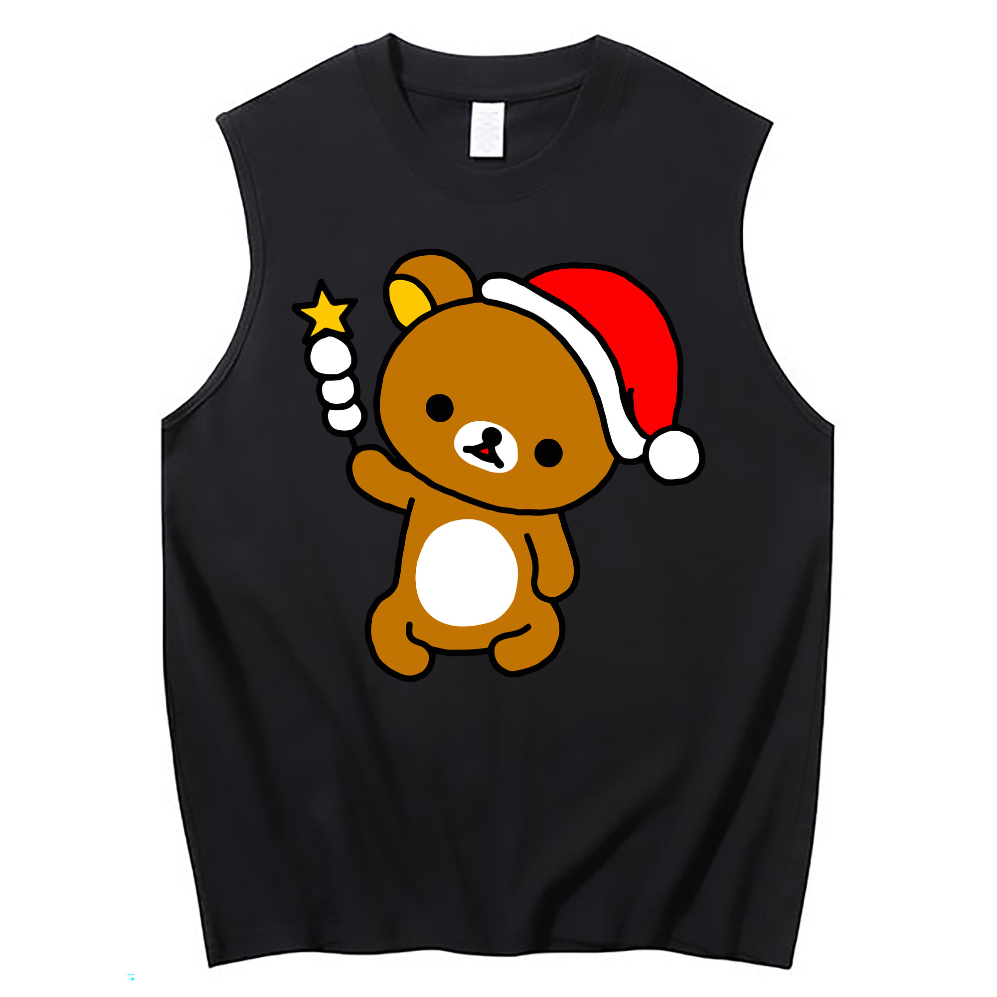 （画像用） リラックマ リラックマ キイロイトリ Rilakkuma Korilakkuma Kiiroitori コットン100％タンクトップ（フロントプリント）
