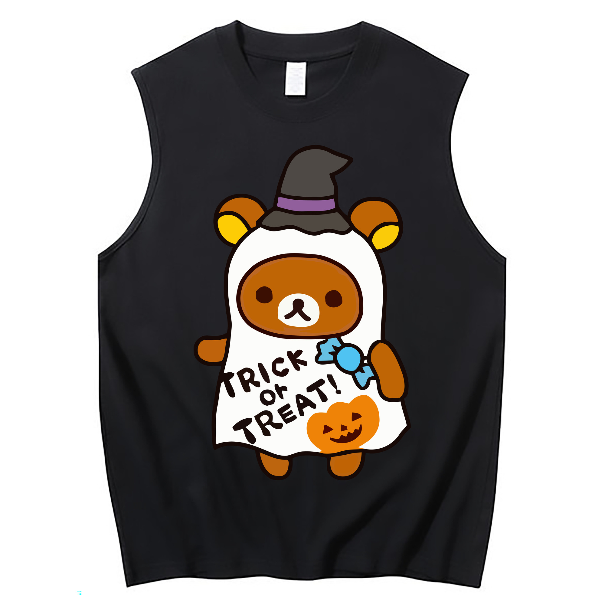 （画像用） リラックマ リラックマ キイロイトリ Rilakkuma Korilakkuma Kiiroitori コットン100％タンクトップ（フロントプリント）