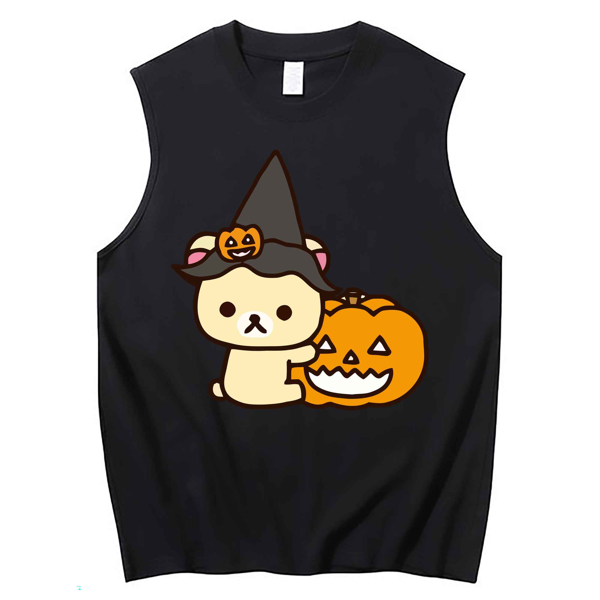 （画像用） リラックマ リラックマ キイロイトリ Rilakkuma Korilakkuma Kiiroitori コットン100％タンクトップ（フロントプリント）