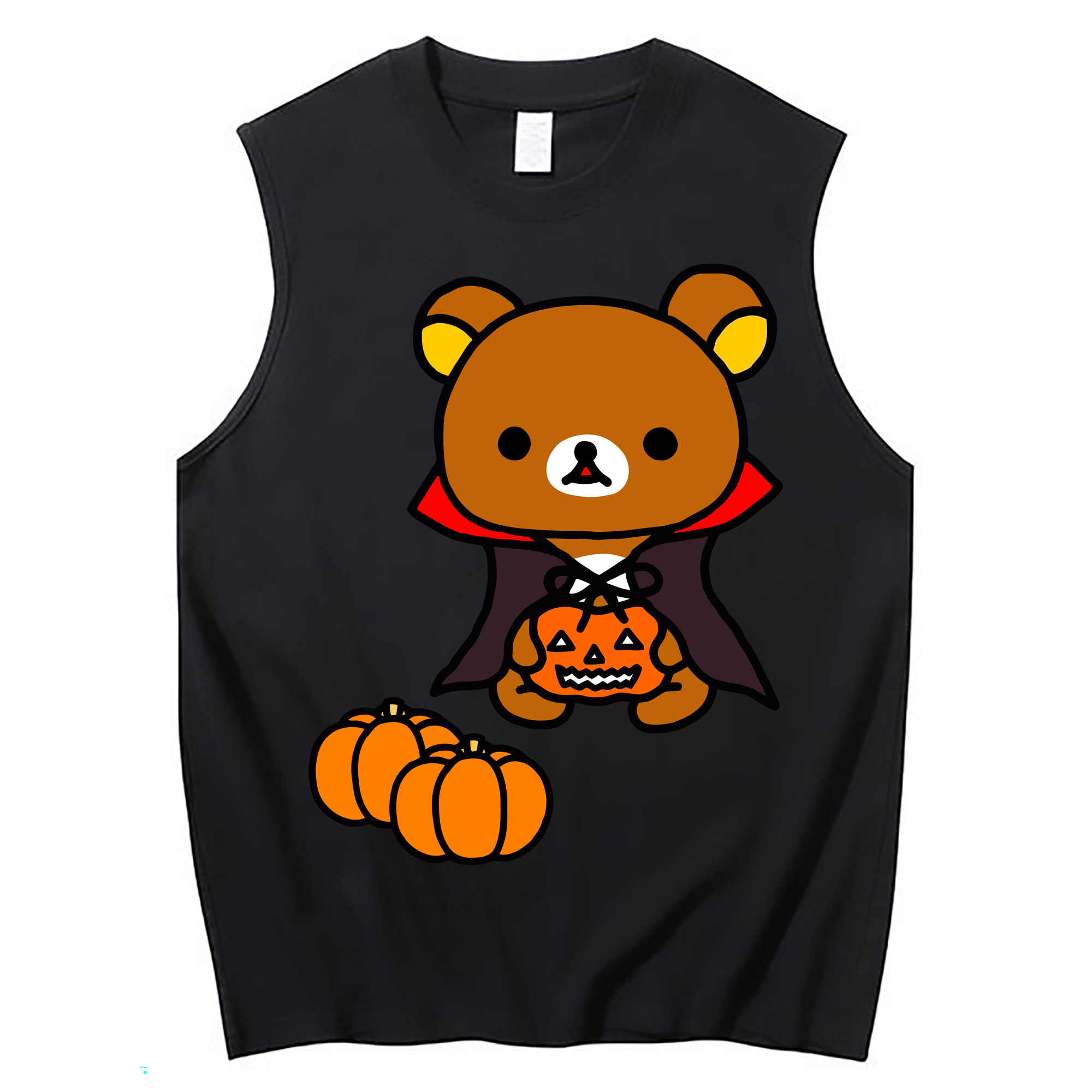 （画像用） リラックマ リラックマ キイロイトリ Rilakkuma Korilakkuma Kiiroitori コットン100％タンクトップ（フロントプリント）