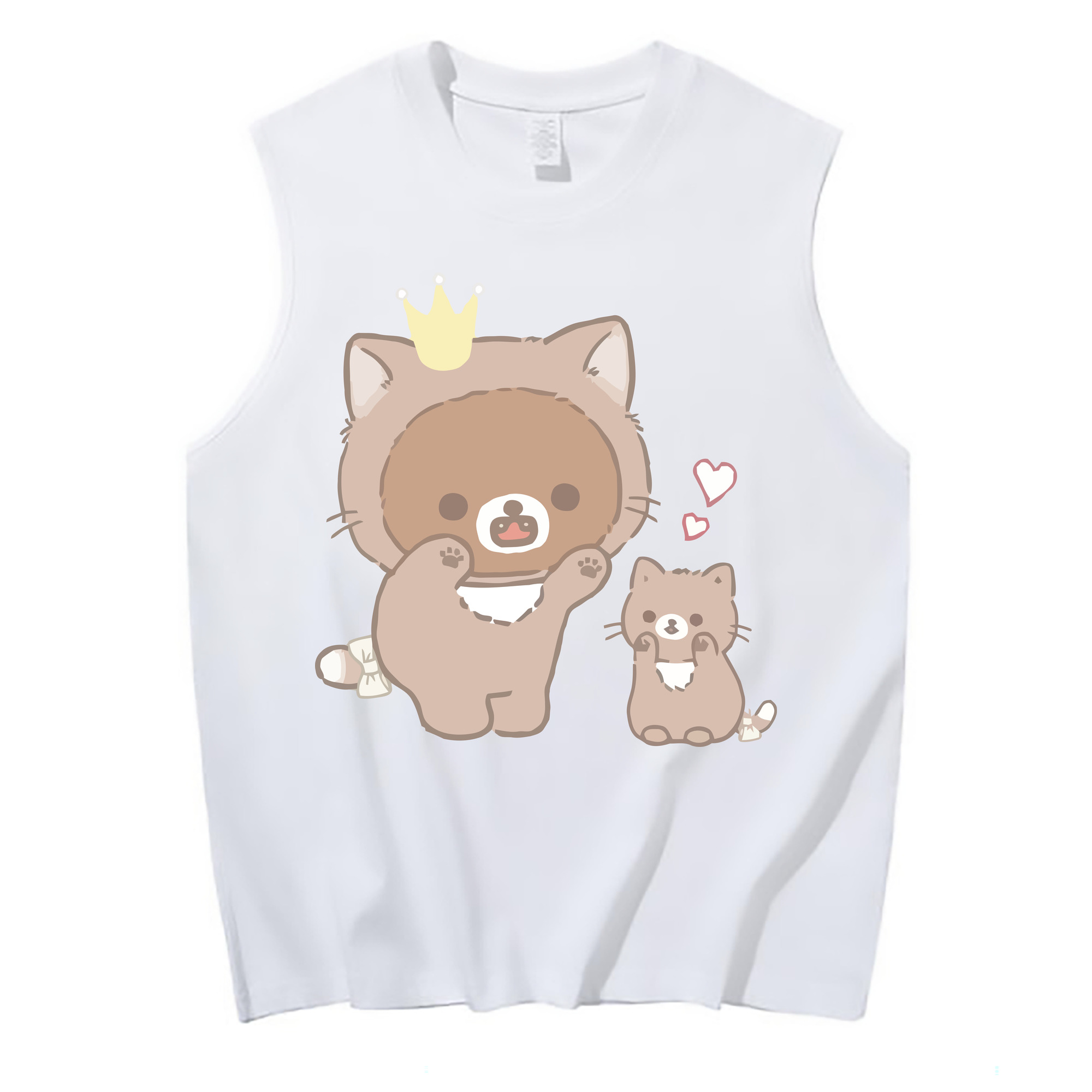 （画像用） リラックマ リラックマ キイロイトリ Rilakkuma Korilakkuma Kiiroitori コットン100％タンクトップ（フロントプリント）