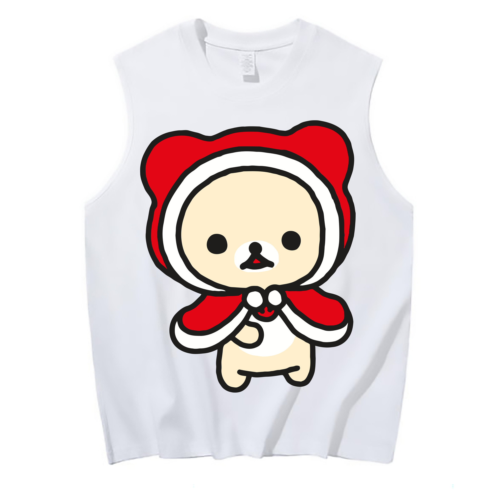（画像用） リラックマ リラックマ キイロイトリ Rilakkuma Korilakkuma Kiiroitori コットン100％タンクトップ（フロントプリント）