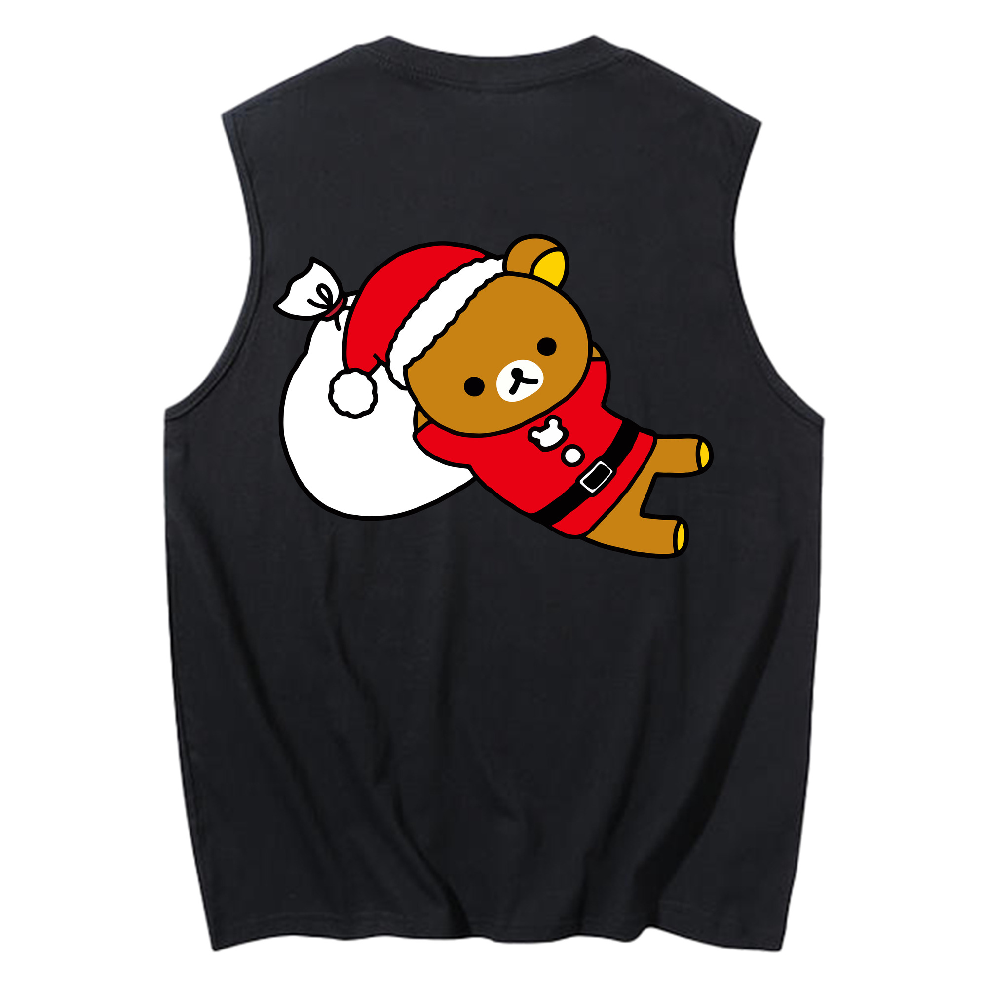 （画像用） リラックマ リラックマ キイロイトリ Rilakkuma Korilakkuma Kiiroitori コットン100％タンクトップ（背面プリント）