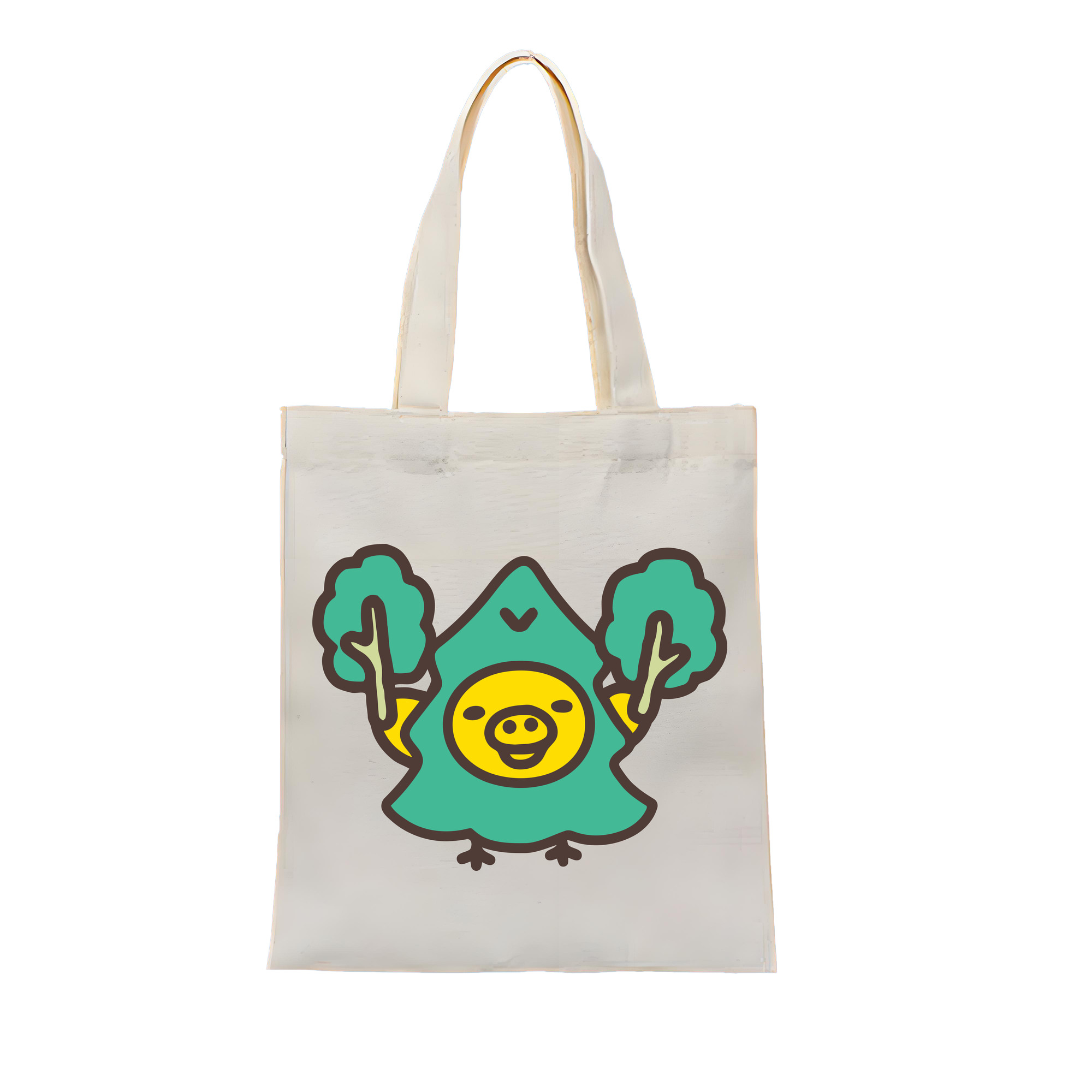（画像用） リラックマ リラックマ キイロイトリ Rilakkuma Korilakkuma Kiiroitori 縦型キャンバス生地手提げバッグ　トートバッグ