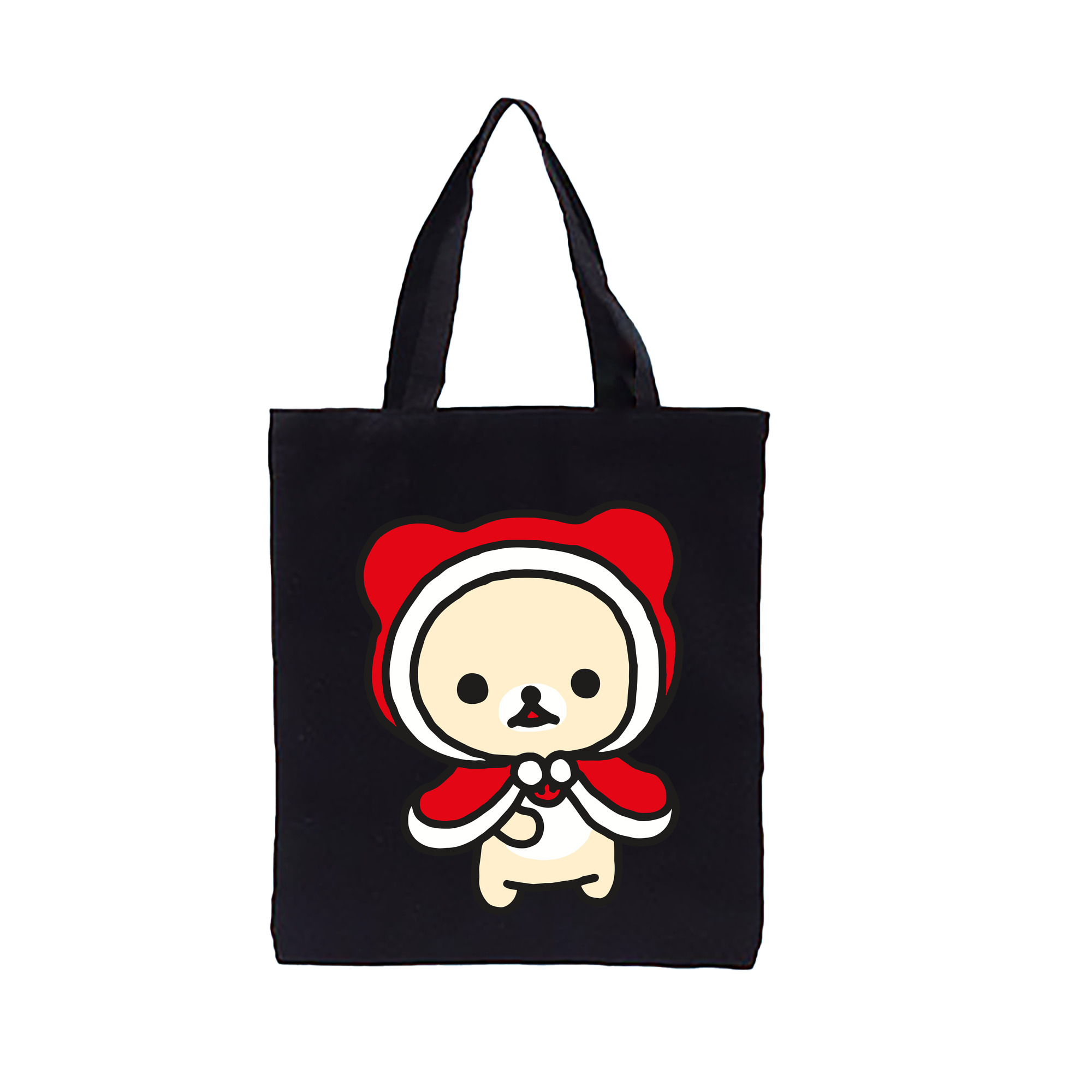 （画像用） リラックマ リラックマ キイロイトリ Rilakkuma Korilakkuma Kiiroitori 縦型キャンバス生地手提げバッグ　トートバッグ