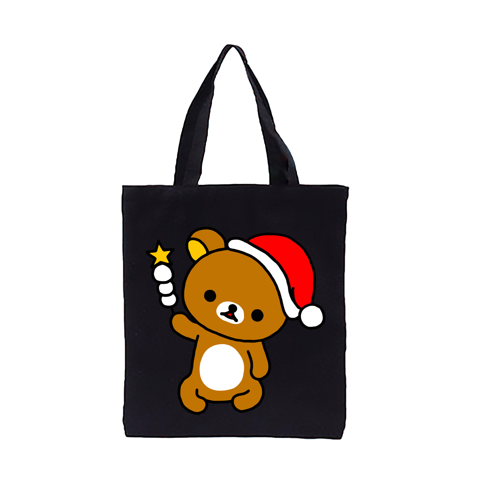 （画像用） リラックマ リラックマ キイロイトリ Rilakkuma Korilakkuma Kiiroitori 縦型キャンバス生地手提げバッグ　トートバッグ
