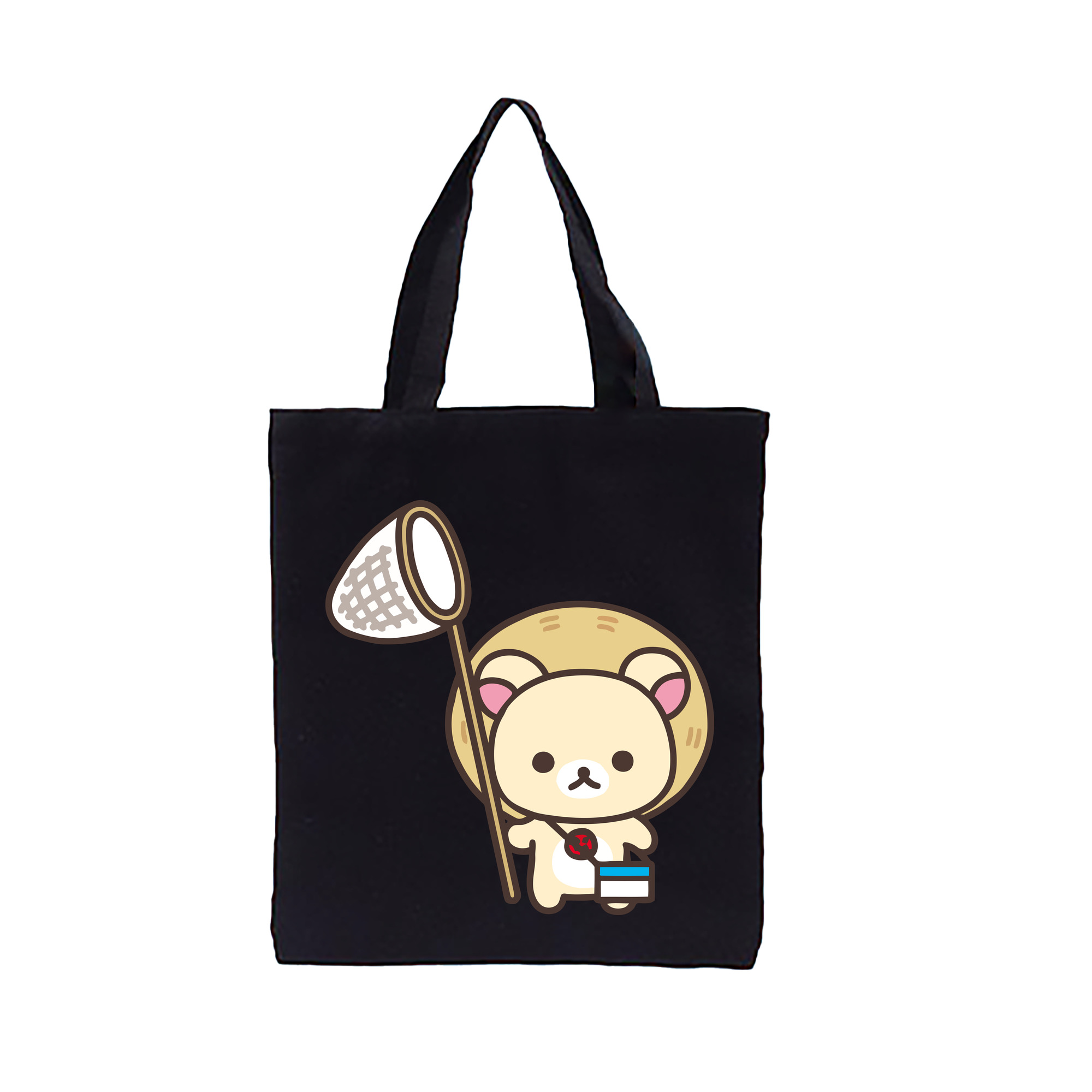 （画像用） リラックマ リラックマ キイロイトリ Rilakkuma Korilakkuma Kiiroitori 縦型キャンバス生地手提げバッグ　トートバッグ