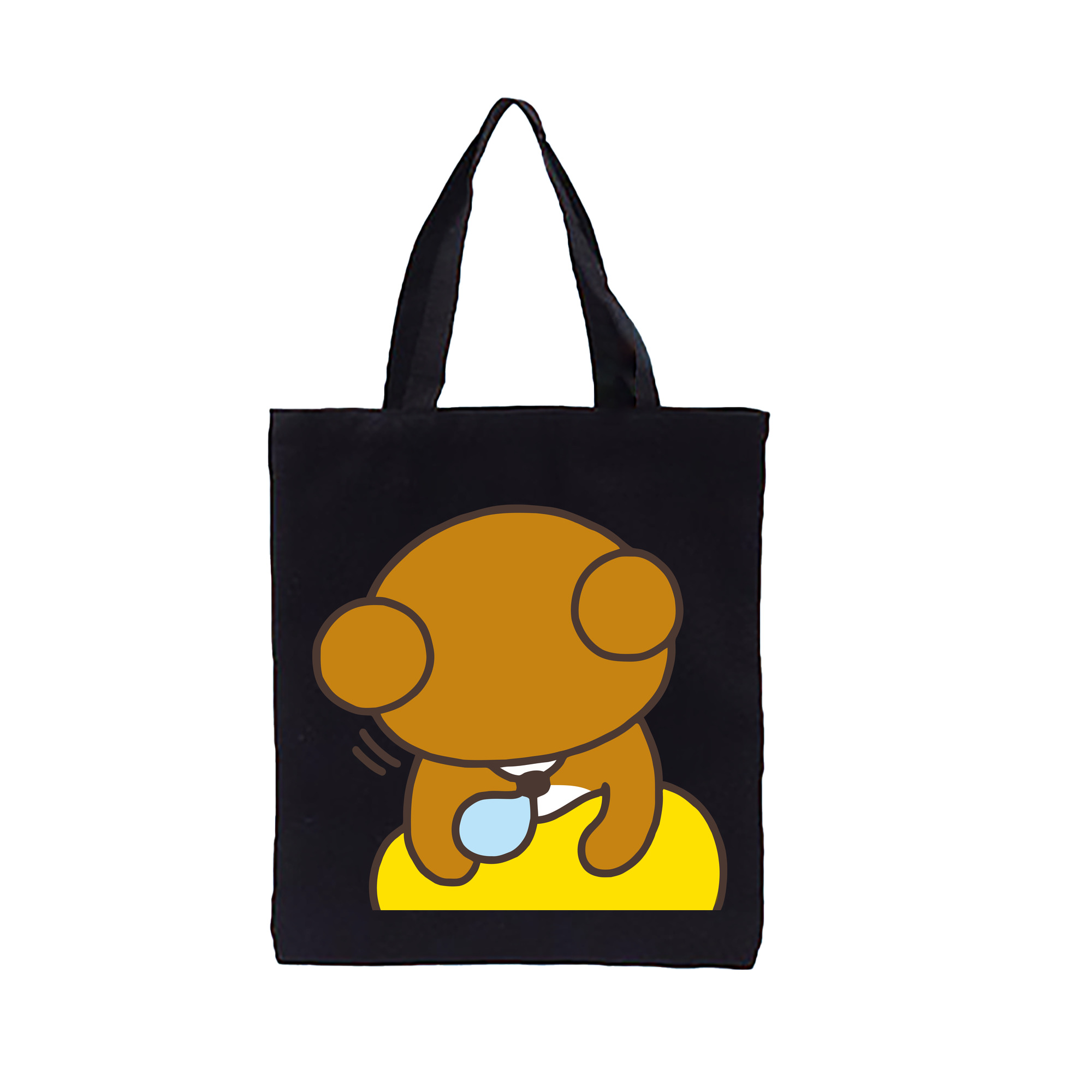 （画像用） リラックマ リラックマ キイロイトリ Rilakkuma Korilakkuma Kiiroitori 縦型キャンバス生地手提げバッグ　トートバッグ