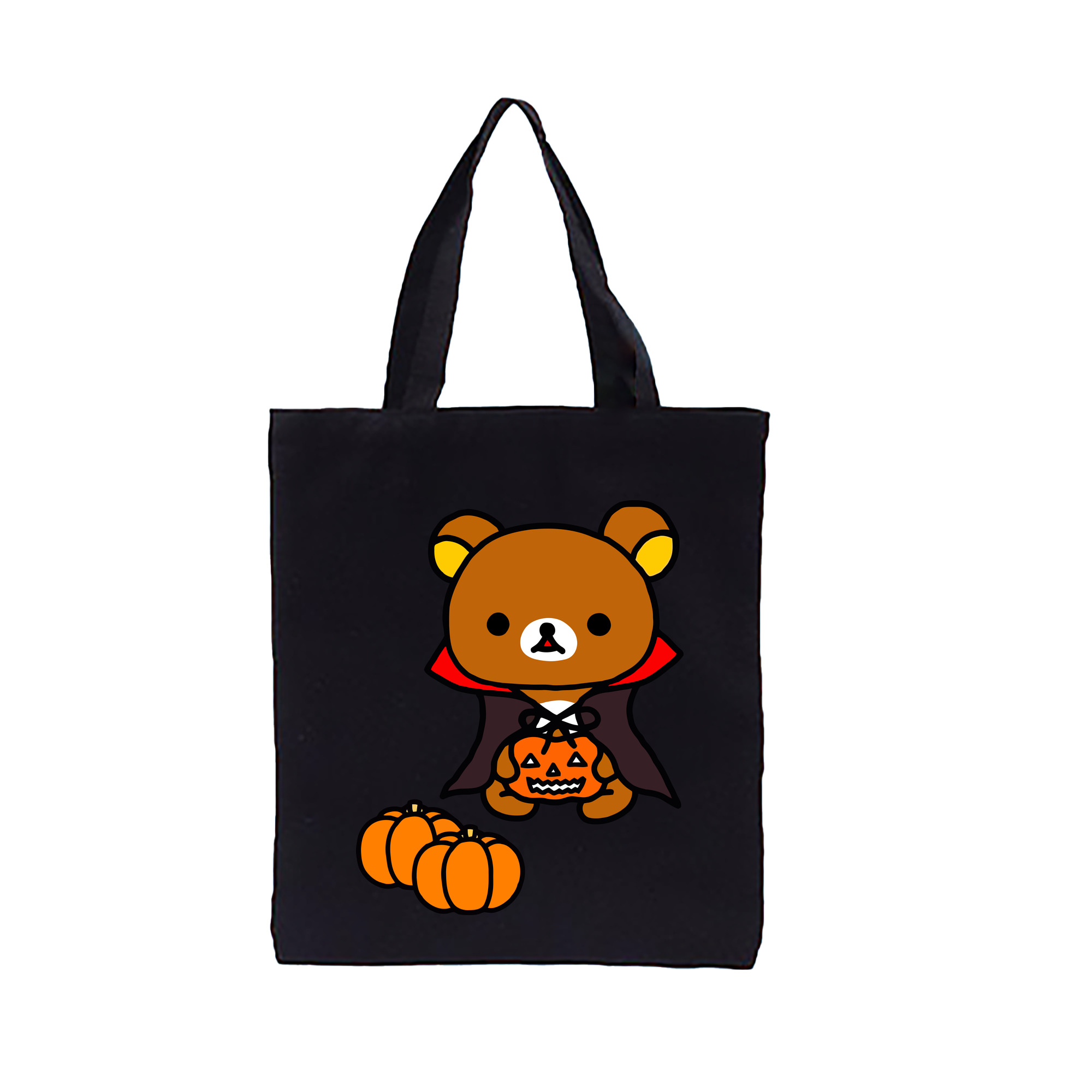 （画像用） リラックマ リラックマ キイロイトリ Rilakkuma Korilakkuma Kiiroitori 縦型キャンバス生地手提げバッグ　トートバッグ