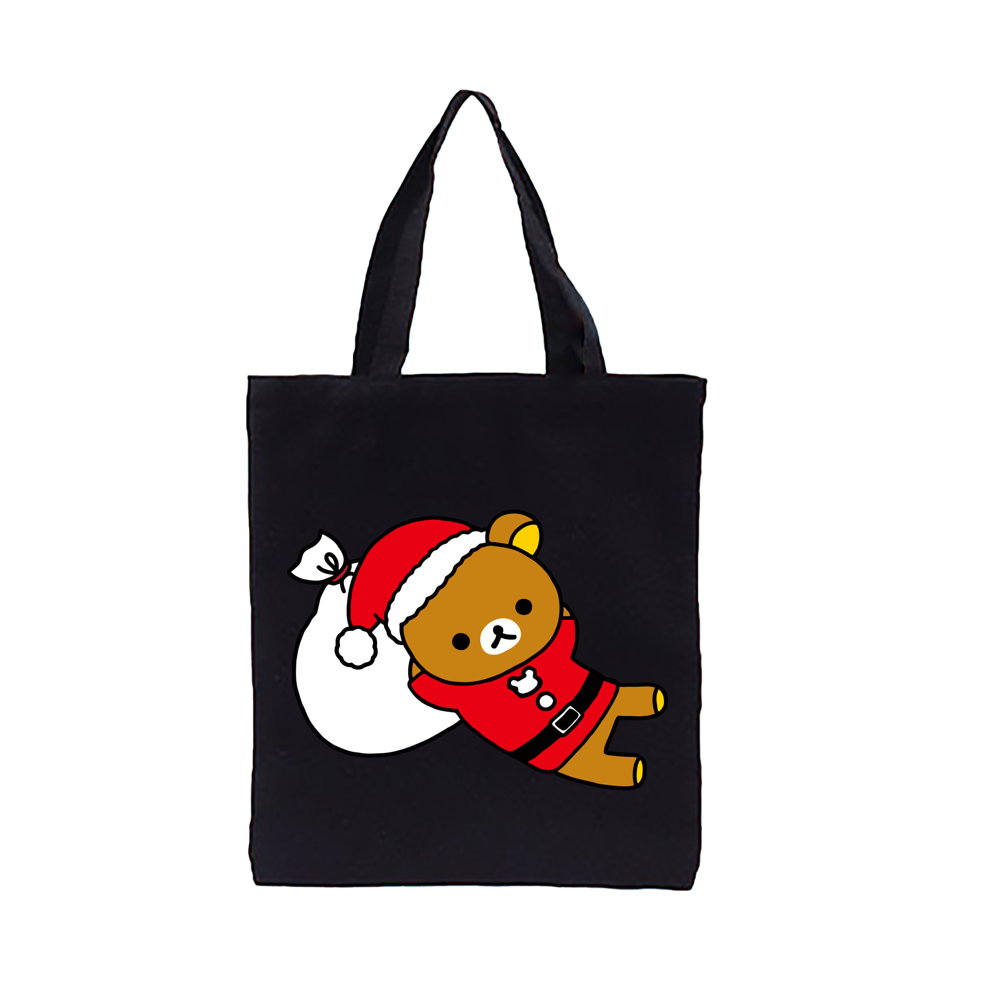 （画像用） リラックマ リラックマ キイロイトリ Rilakkuma Korilakkuma Kiiroitori 縦型キャンバス生地手提げバッグ　トートバッグ