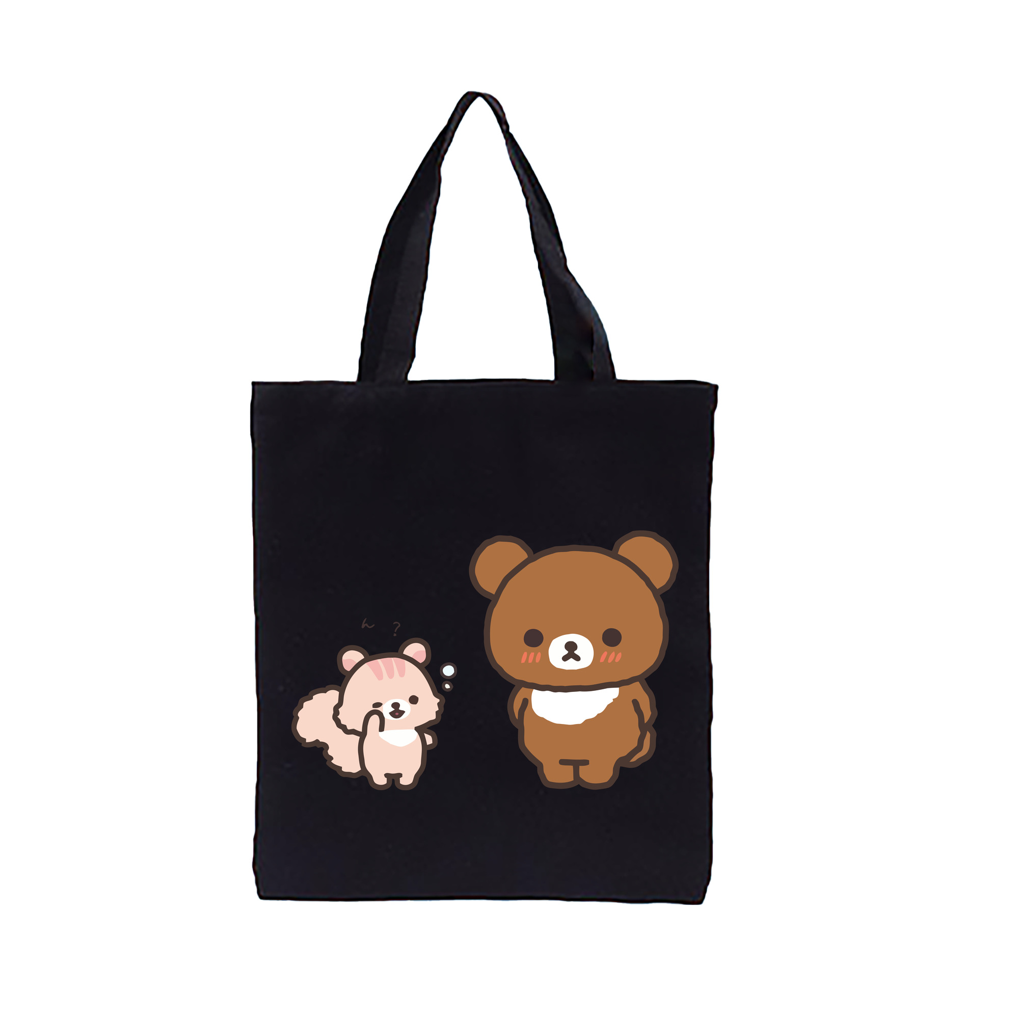 （画像用） リラックマ リラックマ キイロイトリ Rilakkuma Korilakkuma Kiiroitori 縦型キャンバス生地手提げバッグ　トートバッグ