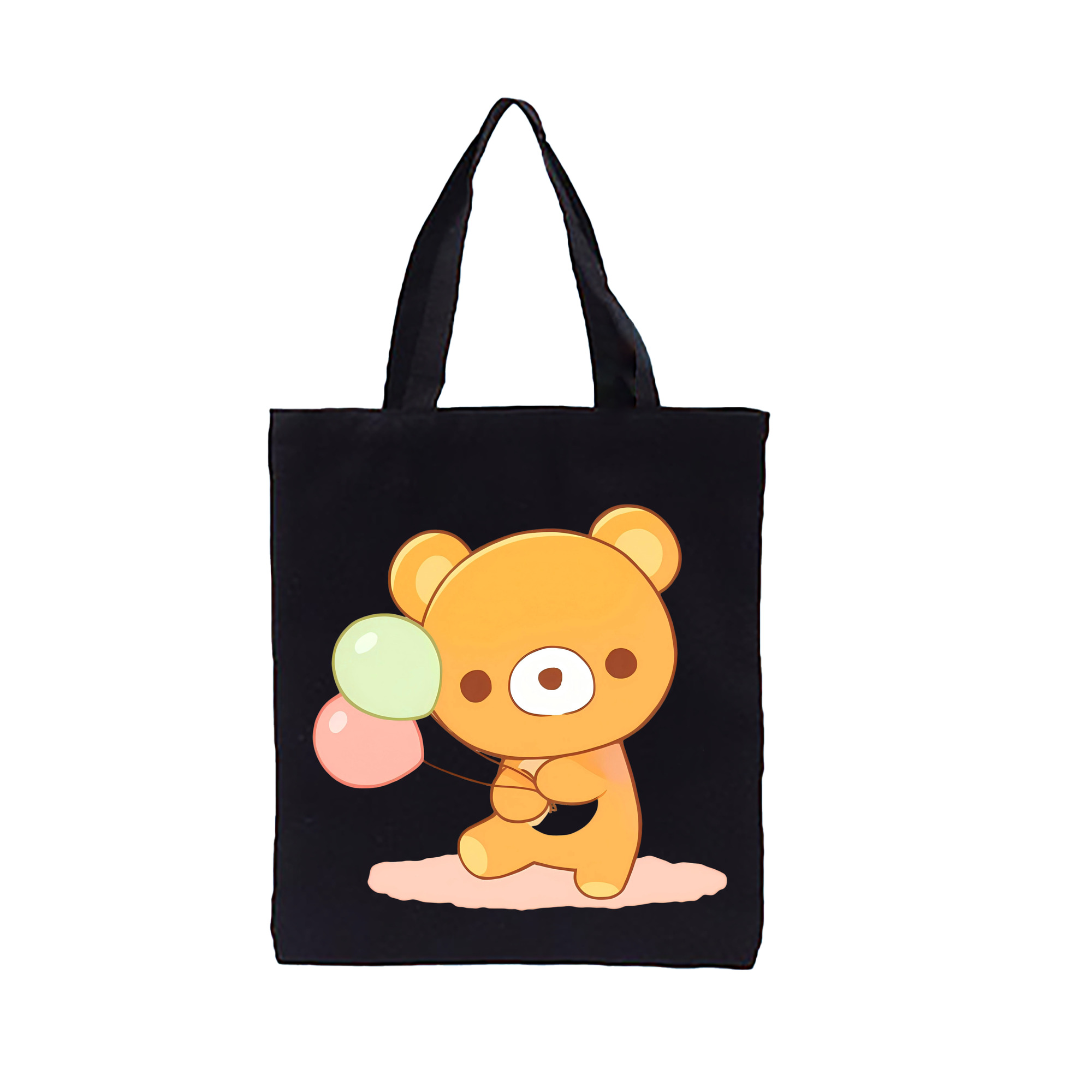 （画像用） リラックマ リラックマ キイロイトリ Rilakkuma Korilakkuma Kiiroitori 縦型キャンバス生地手提げバッグ　トートバッグ