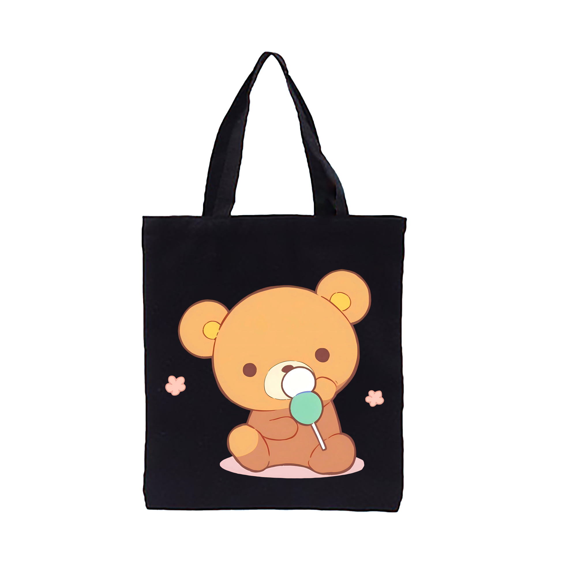 （画像用） リラックマ リラックマ キイロイトリ Rilakkuma Korilakkuma Kiiroitori 縦型キャンバス生地手提げバッグ　トートバッグ