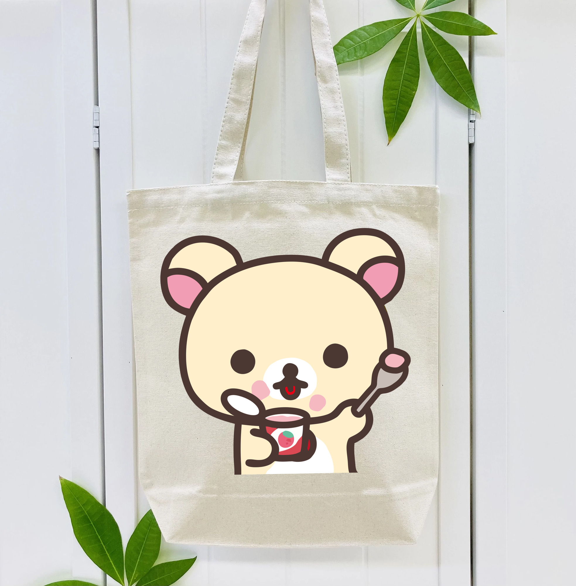 リラックマ リラックマ キイロイトリ Rilakkuma Korilakkuma Kiiroitori 縦型キャンバス生地手提げバッグ　トートバッグ