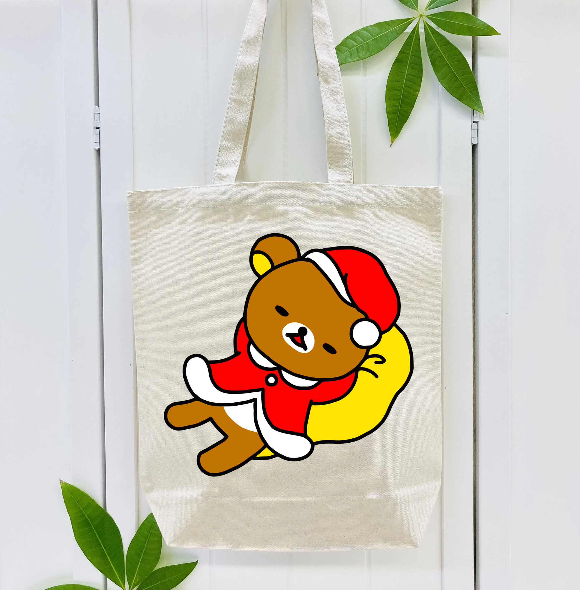 リラックマ リラックマ キイロイトリ Rilakkuma Korilakkuma Kiiroitori 縦型キャンバス生地手提げバッグ　トートバッグ