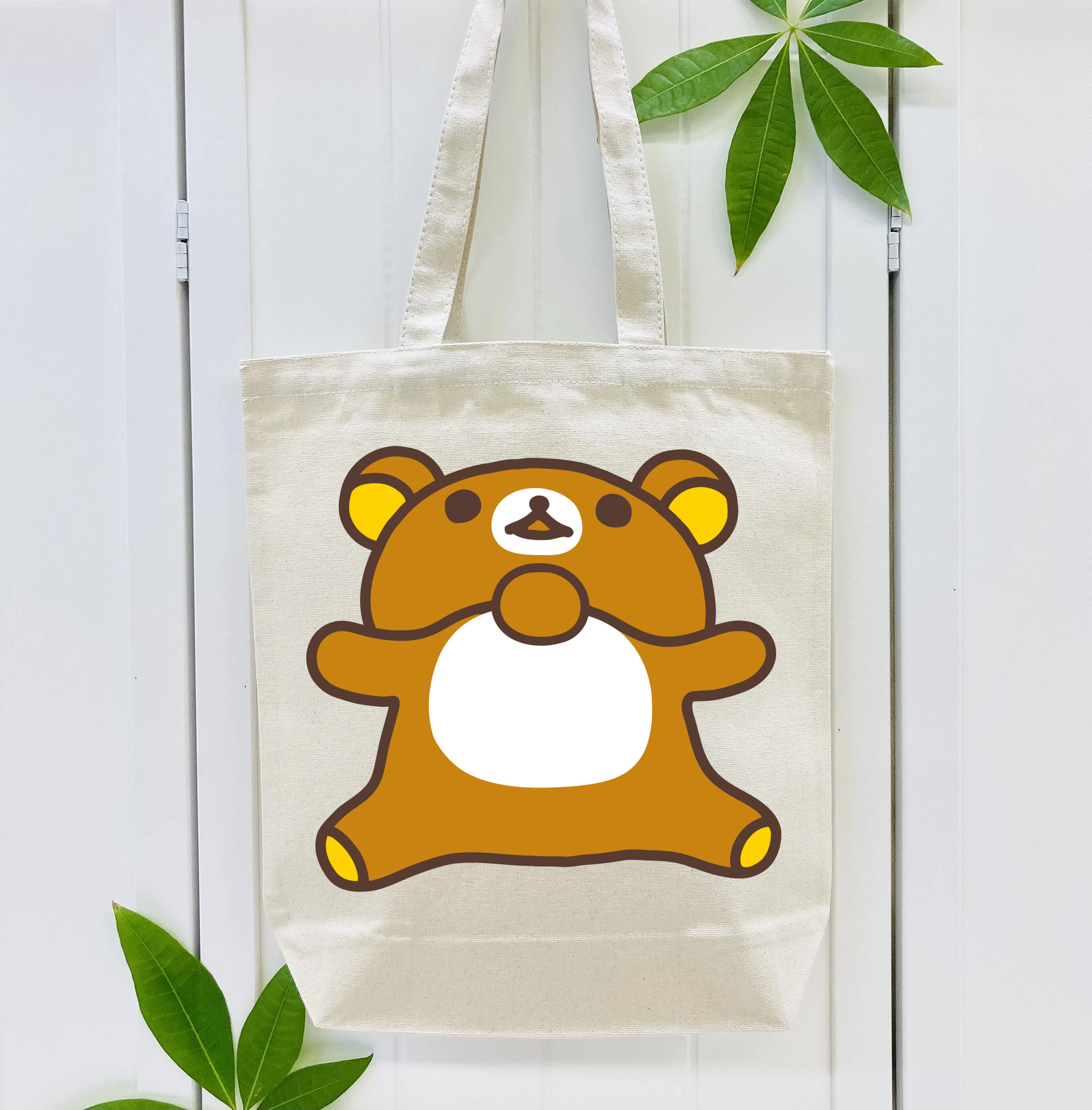 リラックマ リラックマ キイロイトリ Rilakkuma Korilakkuma Kiiroitori 縦型キャンバス生地手提げバッグ　トートバッグ