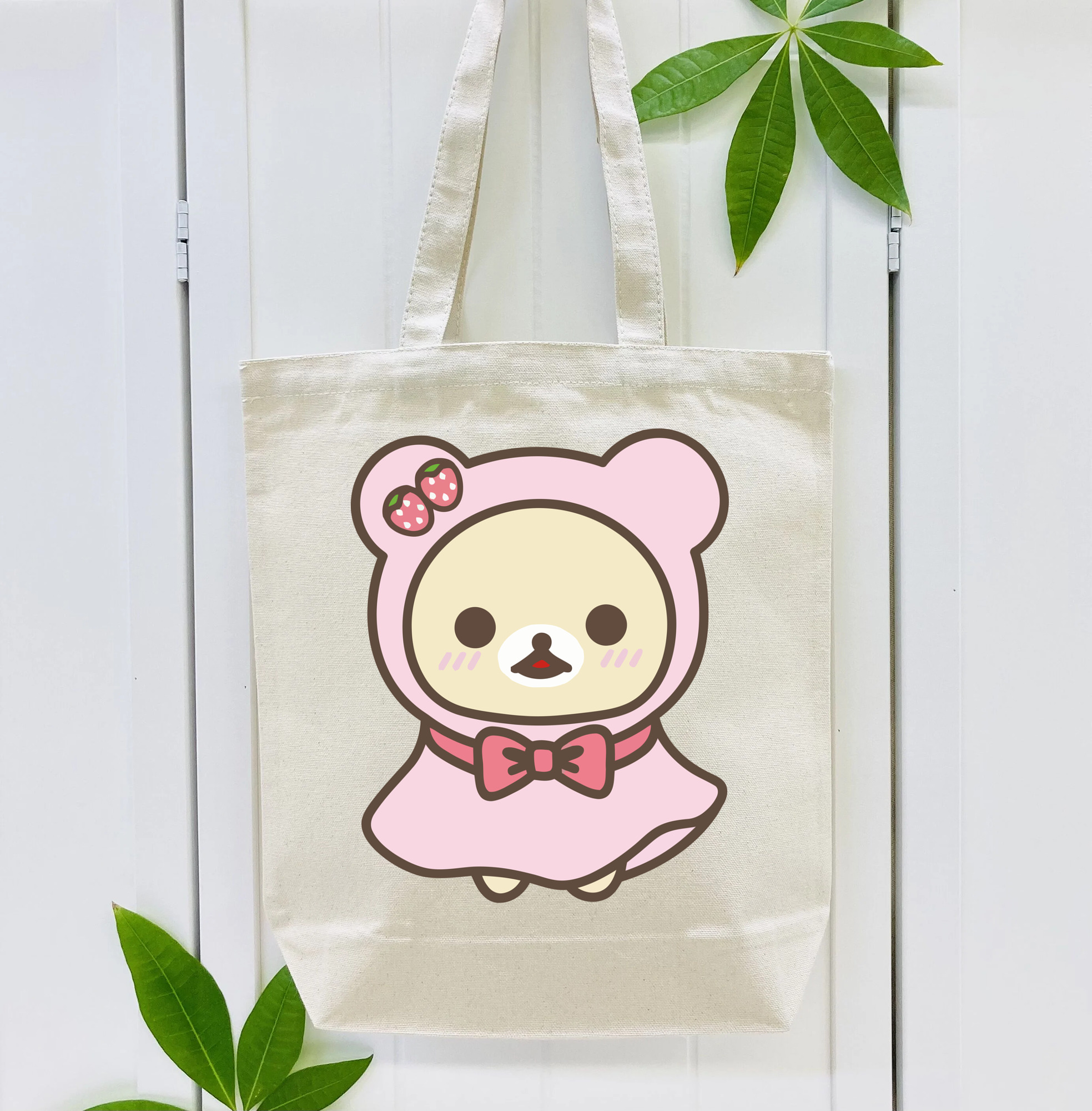 リラックマ リラックマ キイロイトリ Rilakkuma Korilakkuma Kiiroitori 縦型キャンバス生地手提げバッグ　トートバッグ