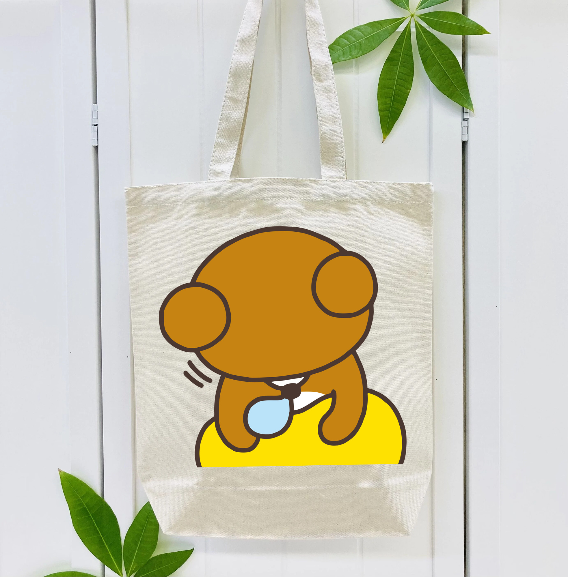 リラックマ リラックマ キイロイトリ Rilakkuma Korilakkuma Kiiroitori 縦型キャンバス生地手提げバッグ　トートバッグ