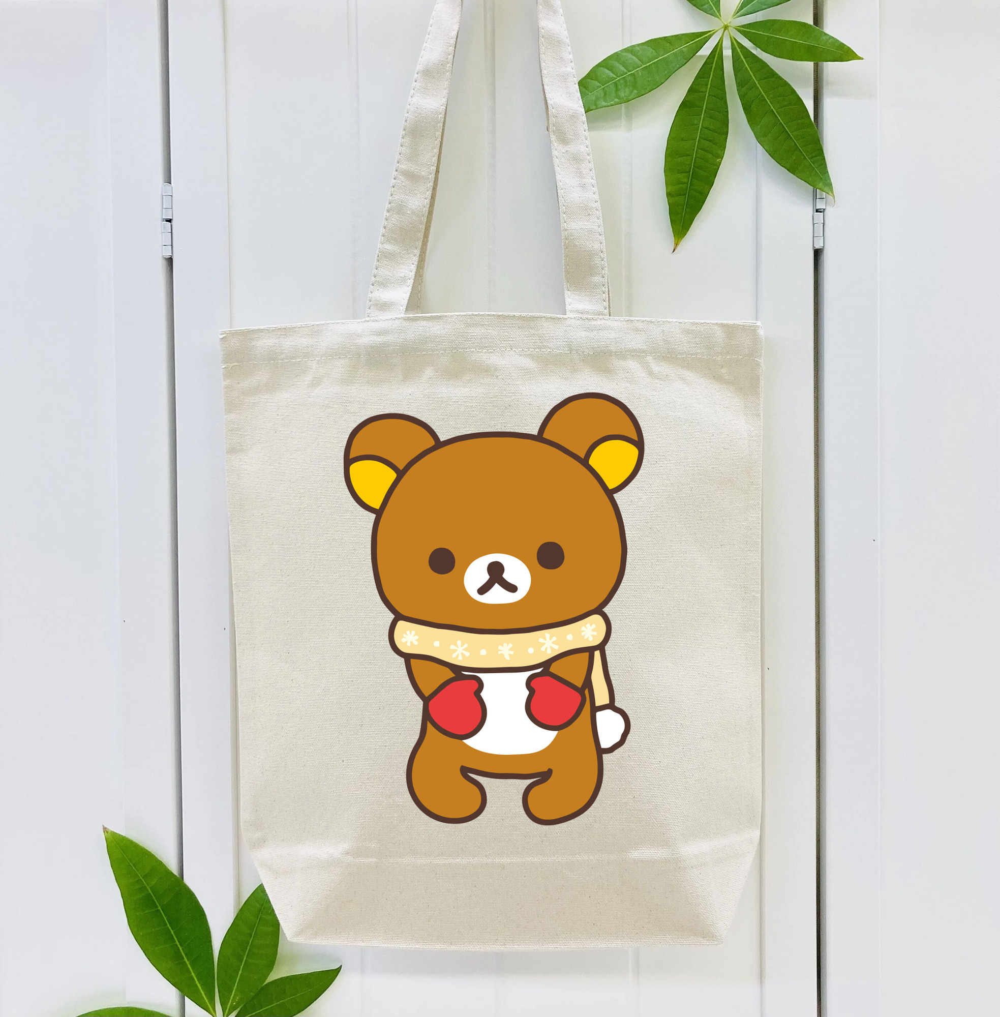 リラックマ リラックマ キイロイトリ Rilakkuma Korilakkuma Kiiroitori 縦型キャンバス生地手提げバッグ　トートバッグ