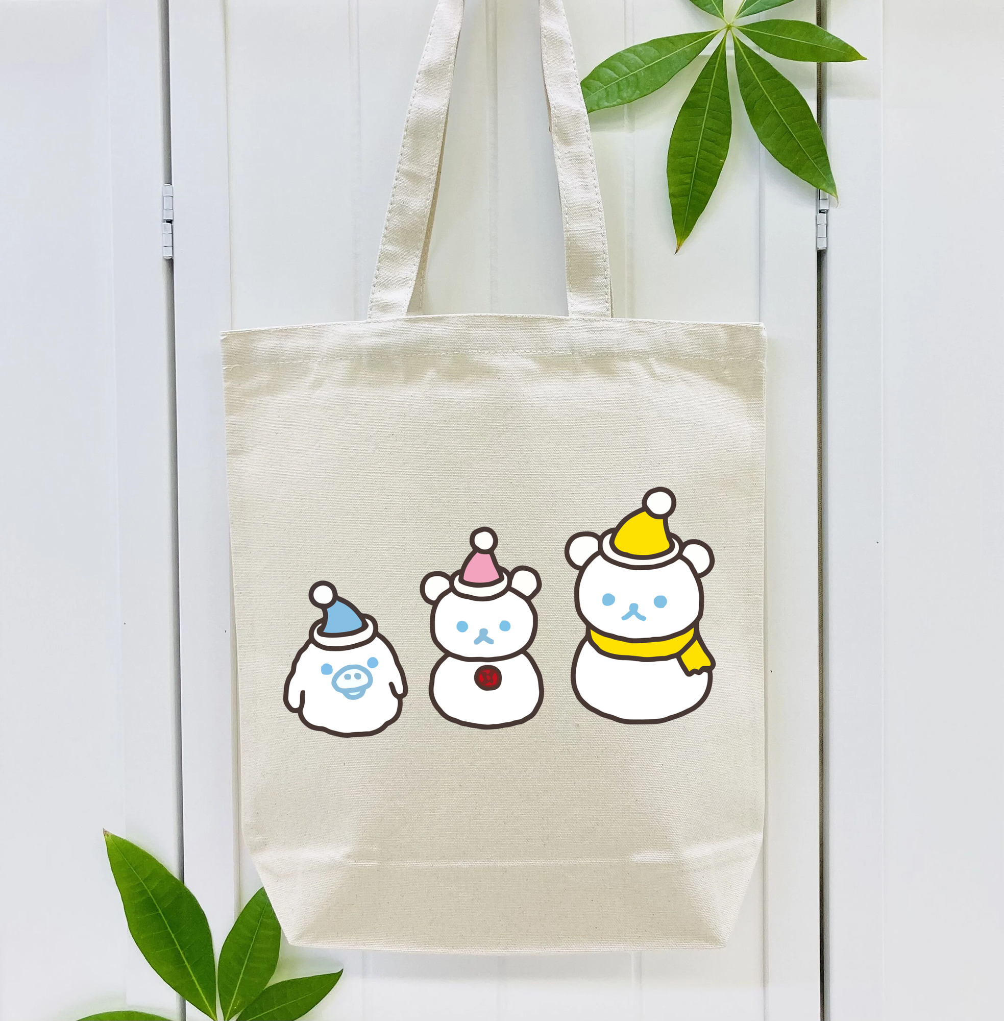 リラックマ リラックマ キイロイトリ Rilakkuma Korilakkuma Kiiroitori 縦型キャンバス生地手提げバッグ　トートバッグ
