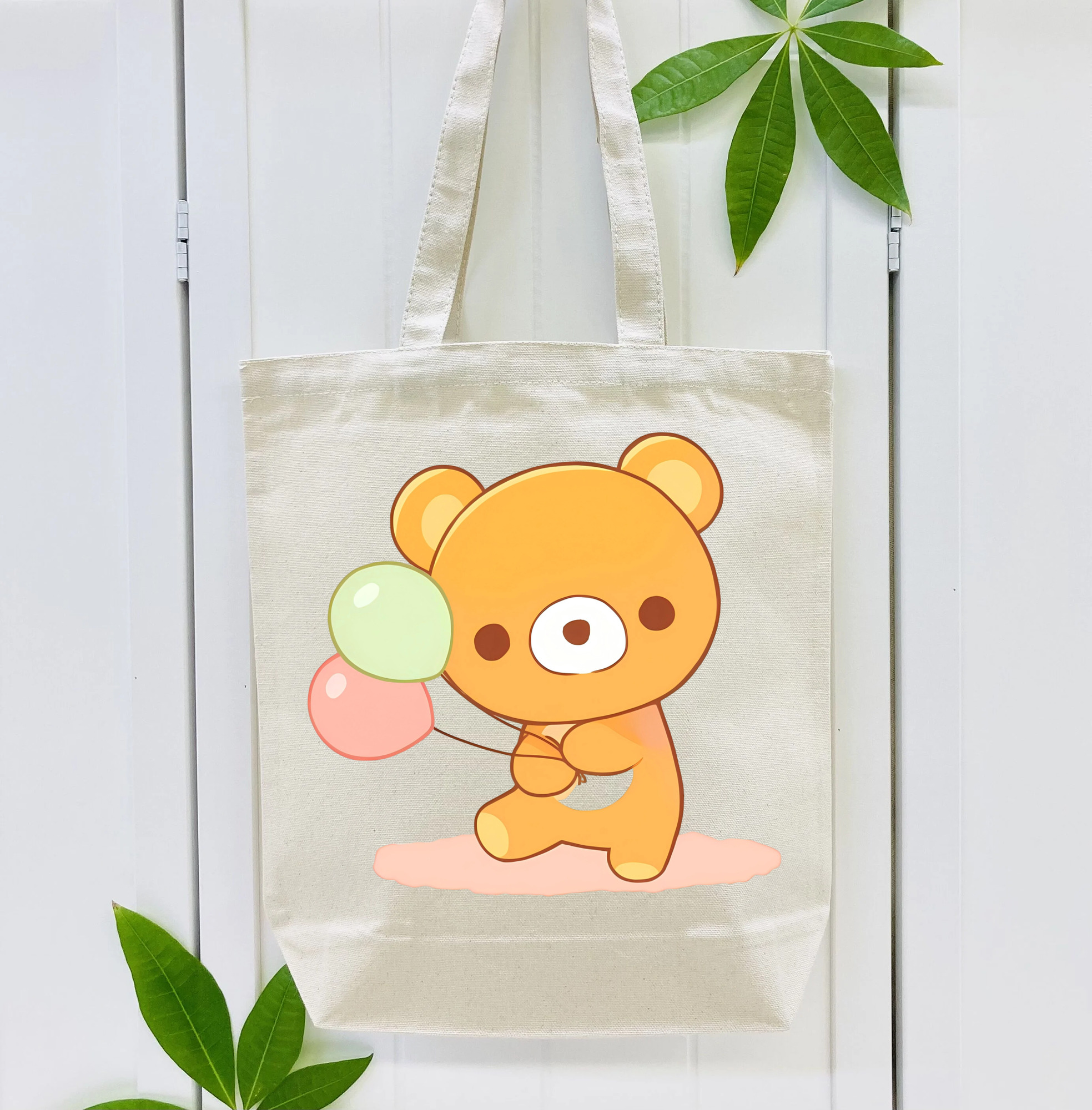 リラックマ リラックマ キイロイトリ Rilakkuma Korilakkuma Kiiroitori 縦型キャンバス生地手提げバッグ　トートバッグ