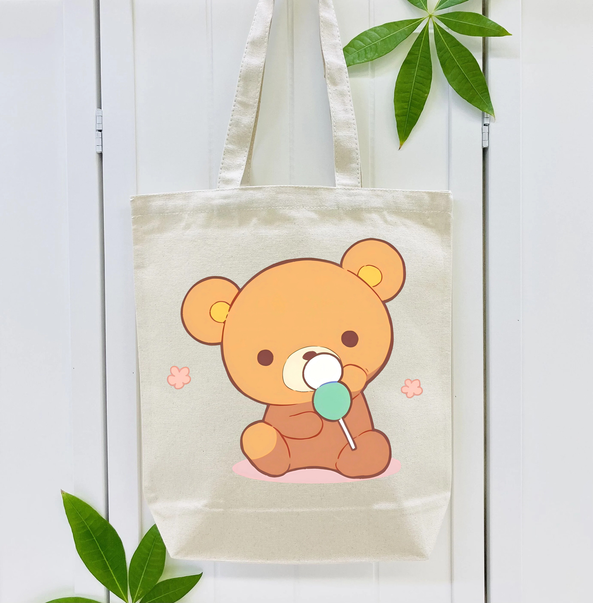 リラックマ リラックマ キイロイトリ Rilakkuma Korilakkuma Kiiroitori 縦型キャンバス生地手提げバッグ　トートバッグ