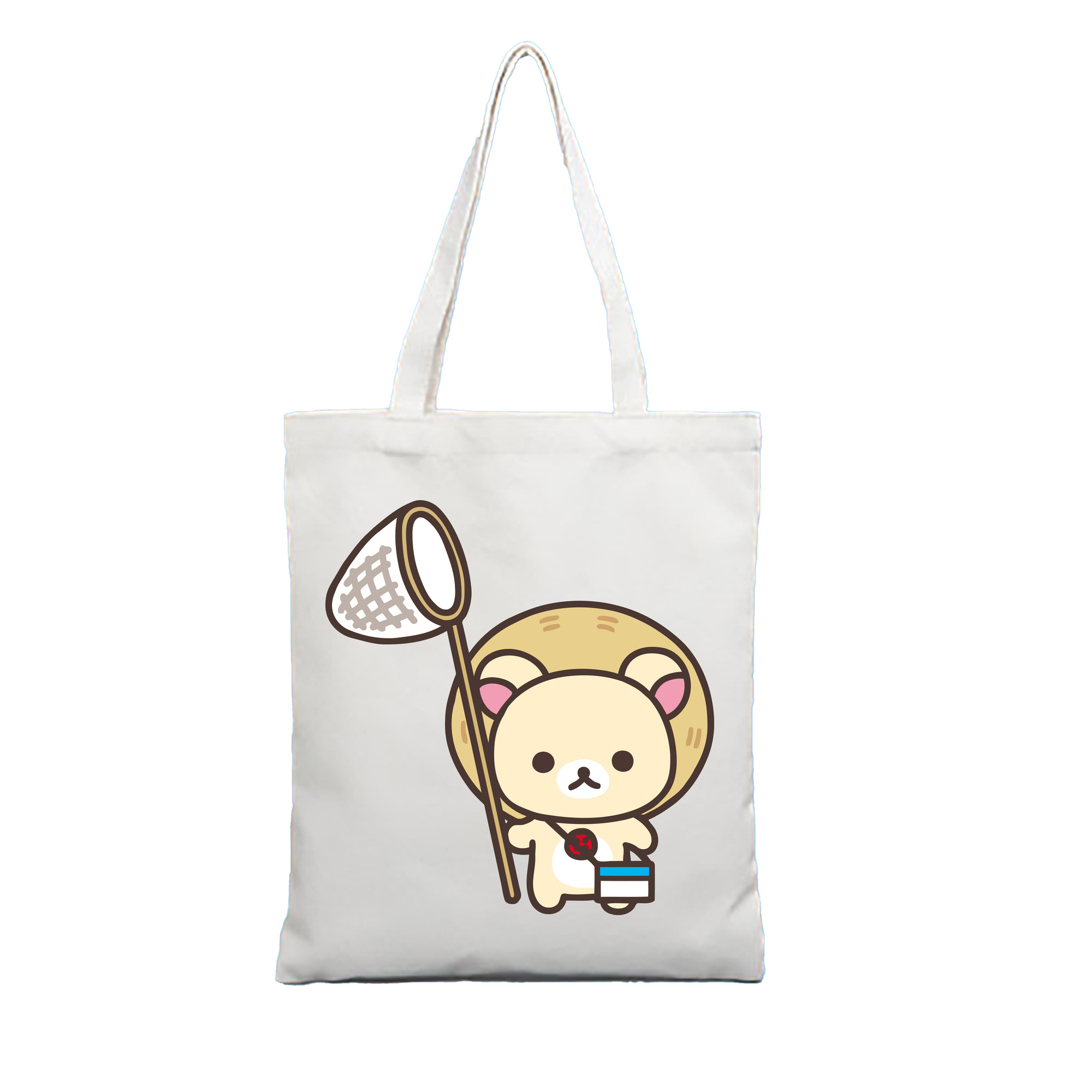 （画像用） リラックマ リラックマ キイロイトリ Rilakkuma Korilakkuma Kiiroitori 縦型キャンバス生地手提げバッグ　トートバッグ