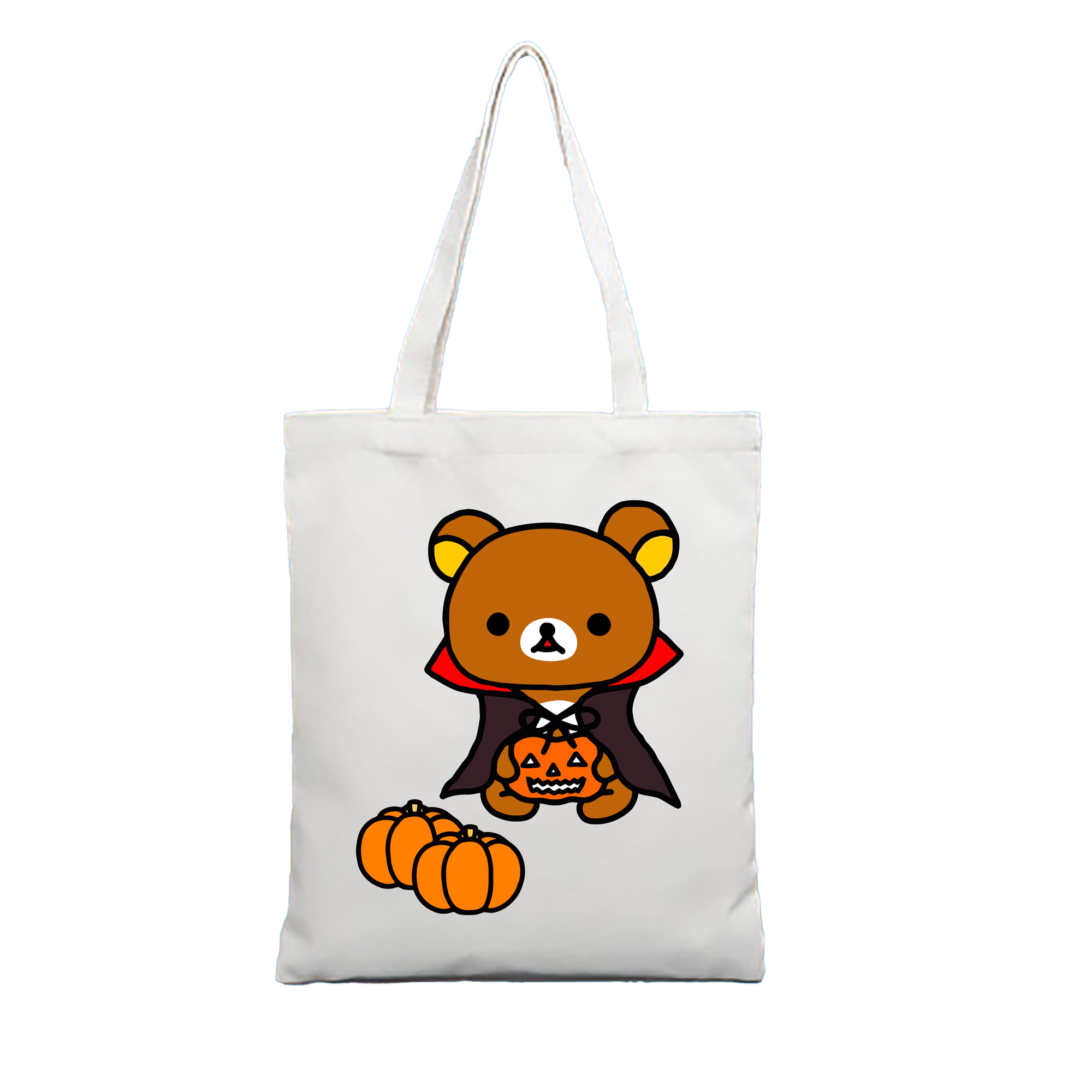 （画像用） リラックマ リラックマ キイロイトリ Rilakkuma Korilakkuma Kiiroitori 縦型キャンバス生地手提げバッグ　トートバッグ