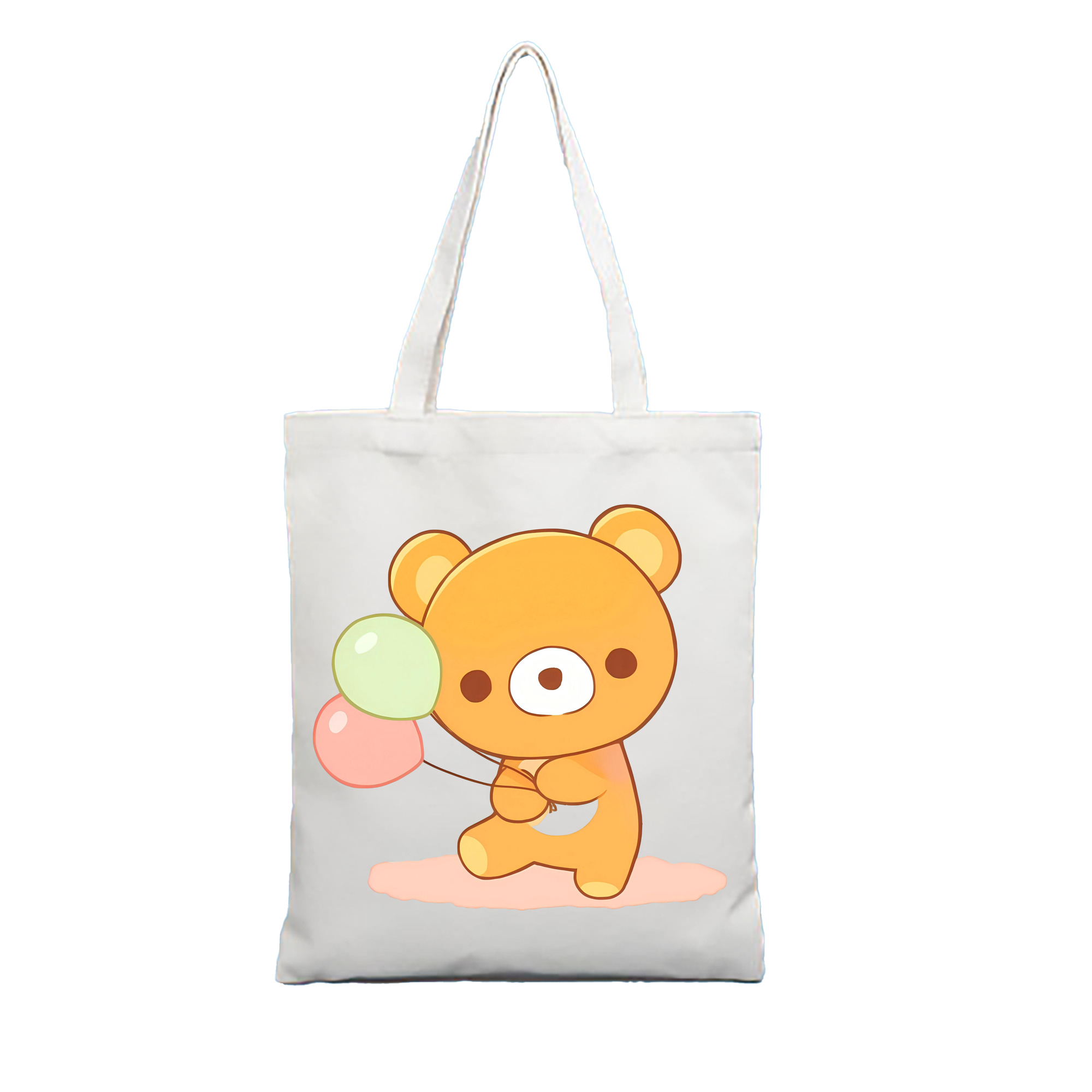 （画像用） リラックマ リラックマ キイロイトリ Rilakkuma Korilakkuma Kiiroitori 縦型キャンバス生地手提げバッグ　トートバッグ