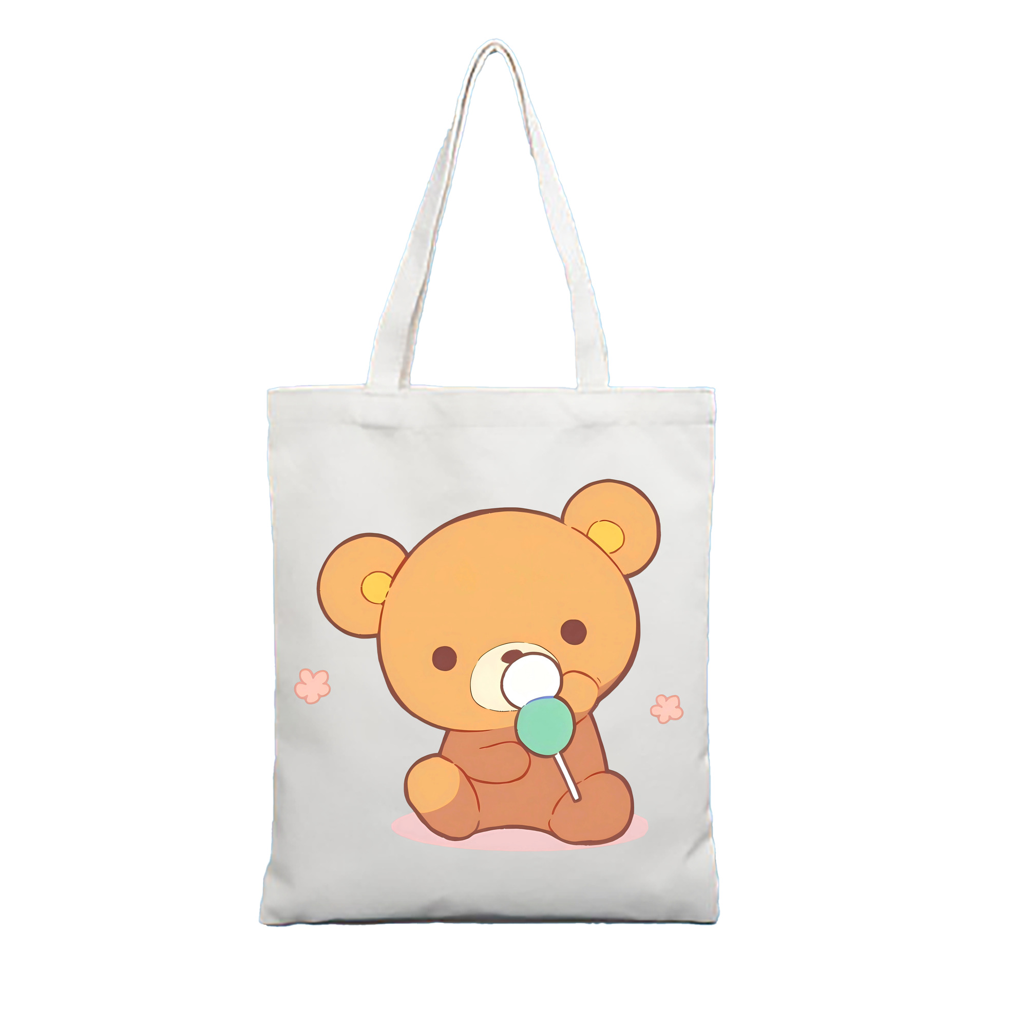（画像用） リラックマ リラックマ キイロイトリ Rilakkuma Korilakkuma Kiiroitori 縦型キャンバス生地手提げバッグ　トートバッグ