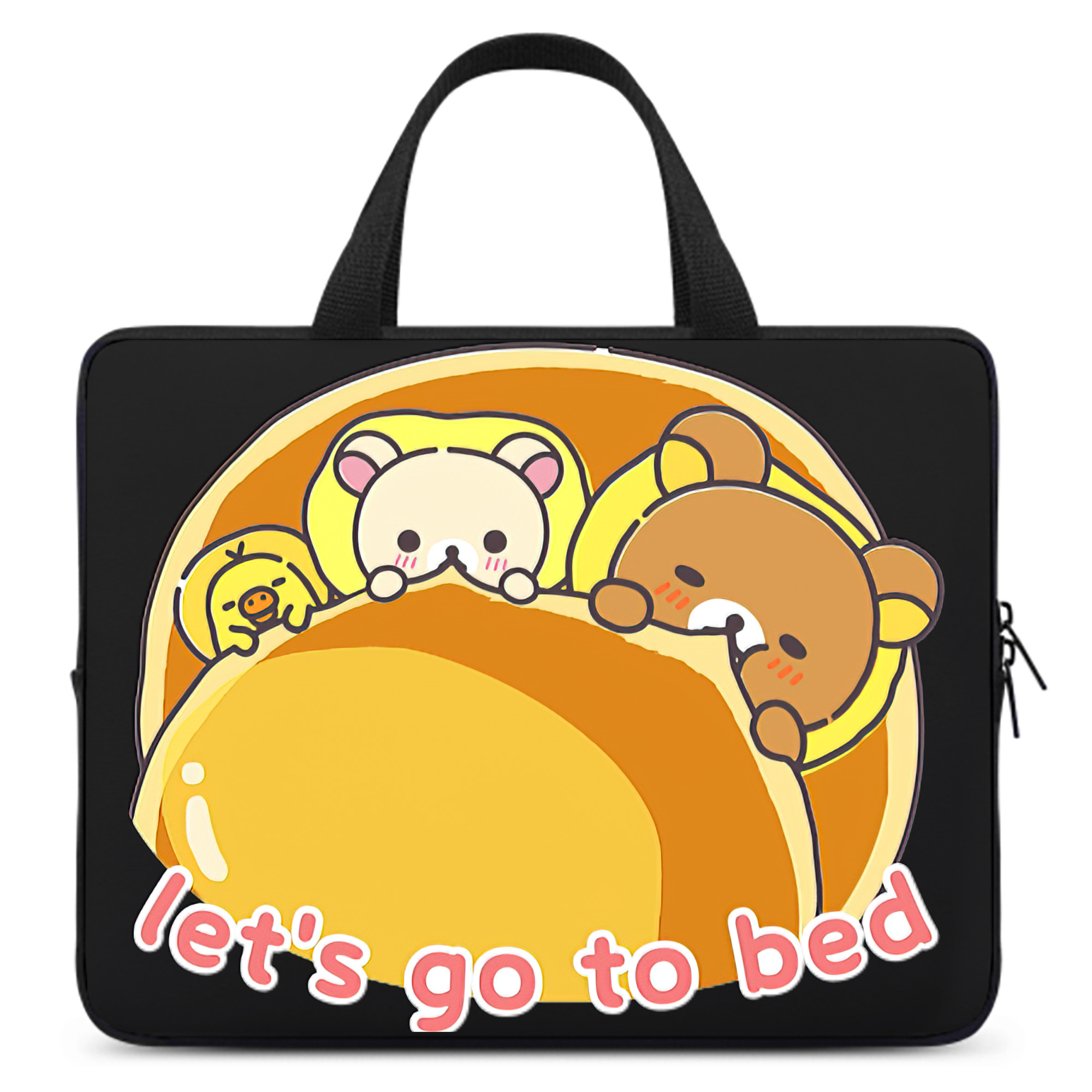 （画像用） リラックマ リラックマ キイロイトリ Rilakkuma Korilakkuma Kiiroitori 手提げノートパソコンバッグ