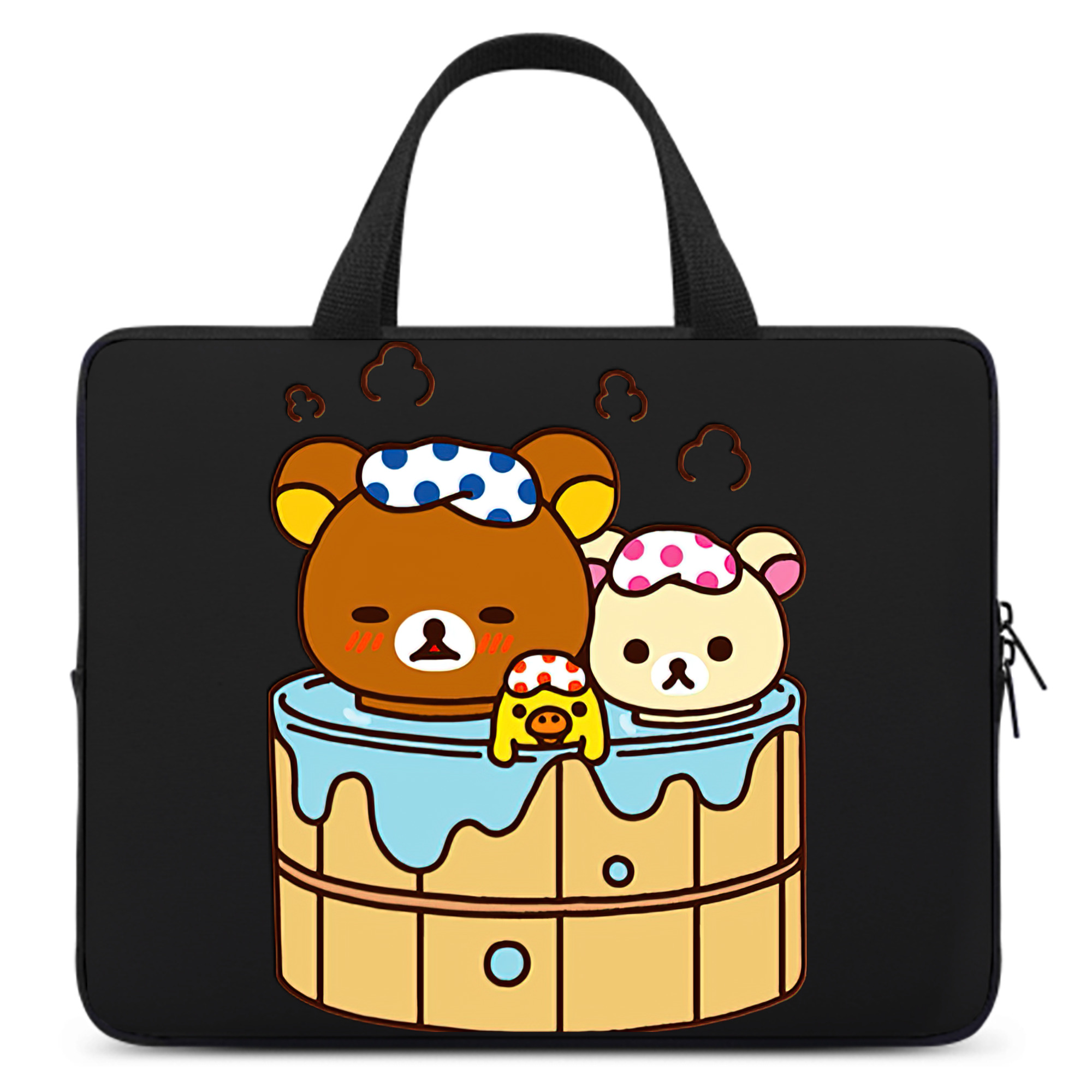（画像用） リラックマ リラックマ キイロイトリ Rilakkuma Korilakkuma Kiiroitori 手提げノートパソコンバッグ