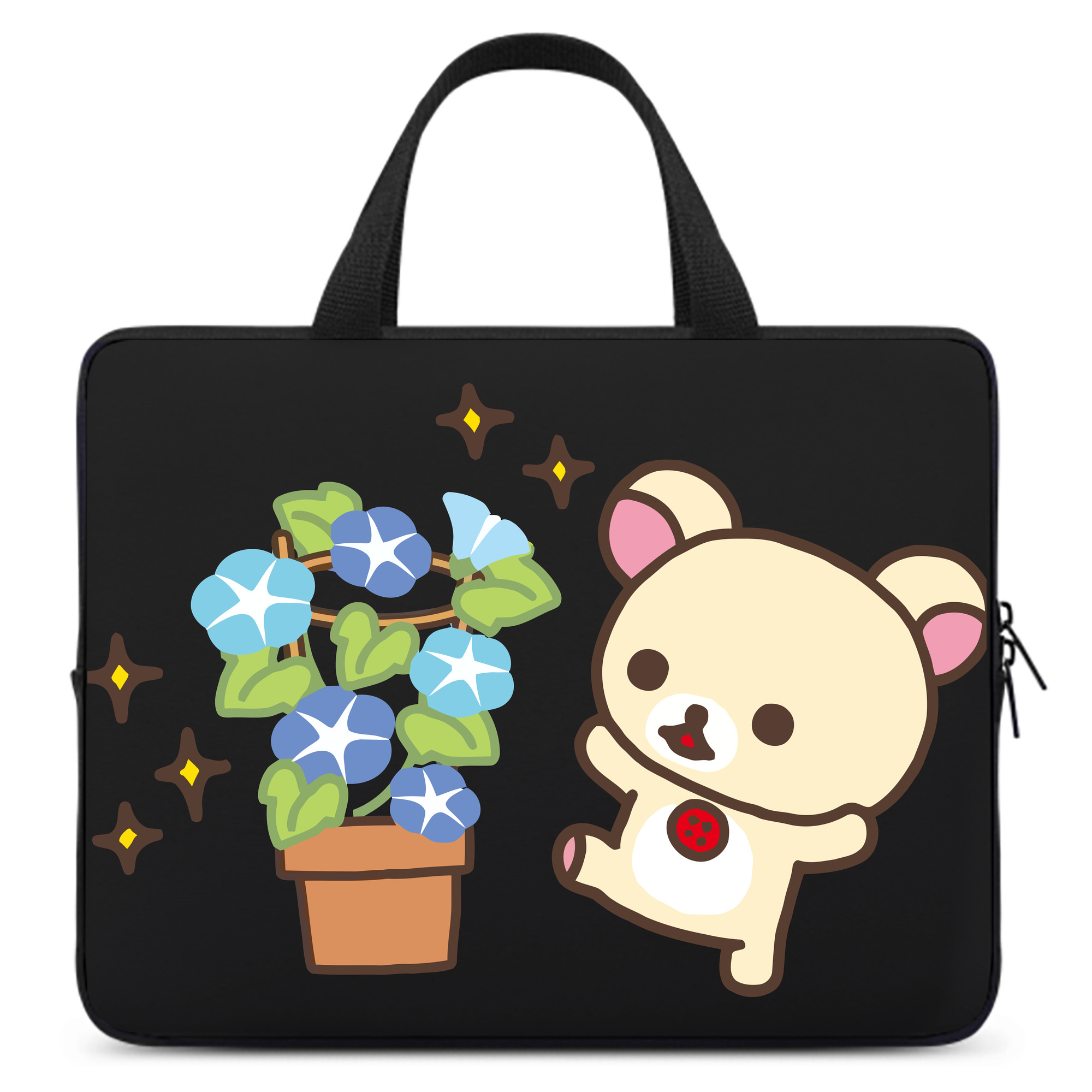 （画像用） リラックマ リラックマ キイロイトリ Rilakkuma Korilakkuma Kiiroitori 手提げノートパソコンバッグ