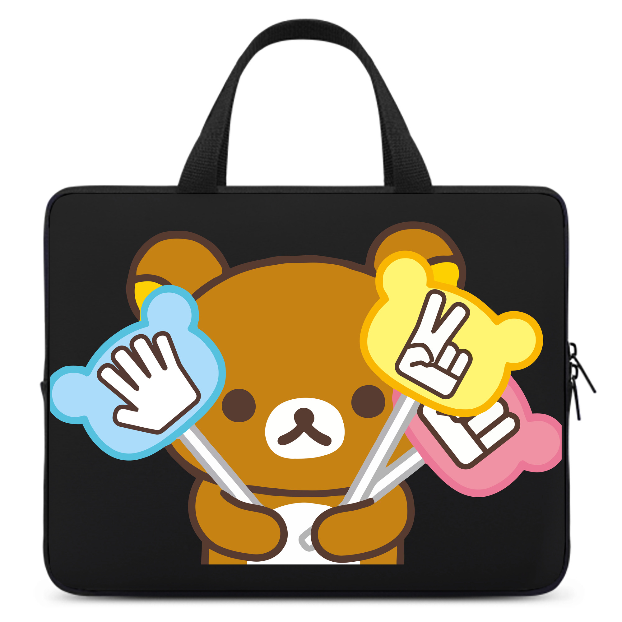 （画像用） リラックマ リラックマ キイロイトリ Rilakkuma Korilakkuma Kiiroitori 手提げノートパソコンバッグ