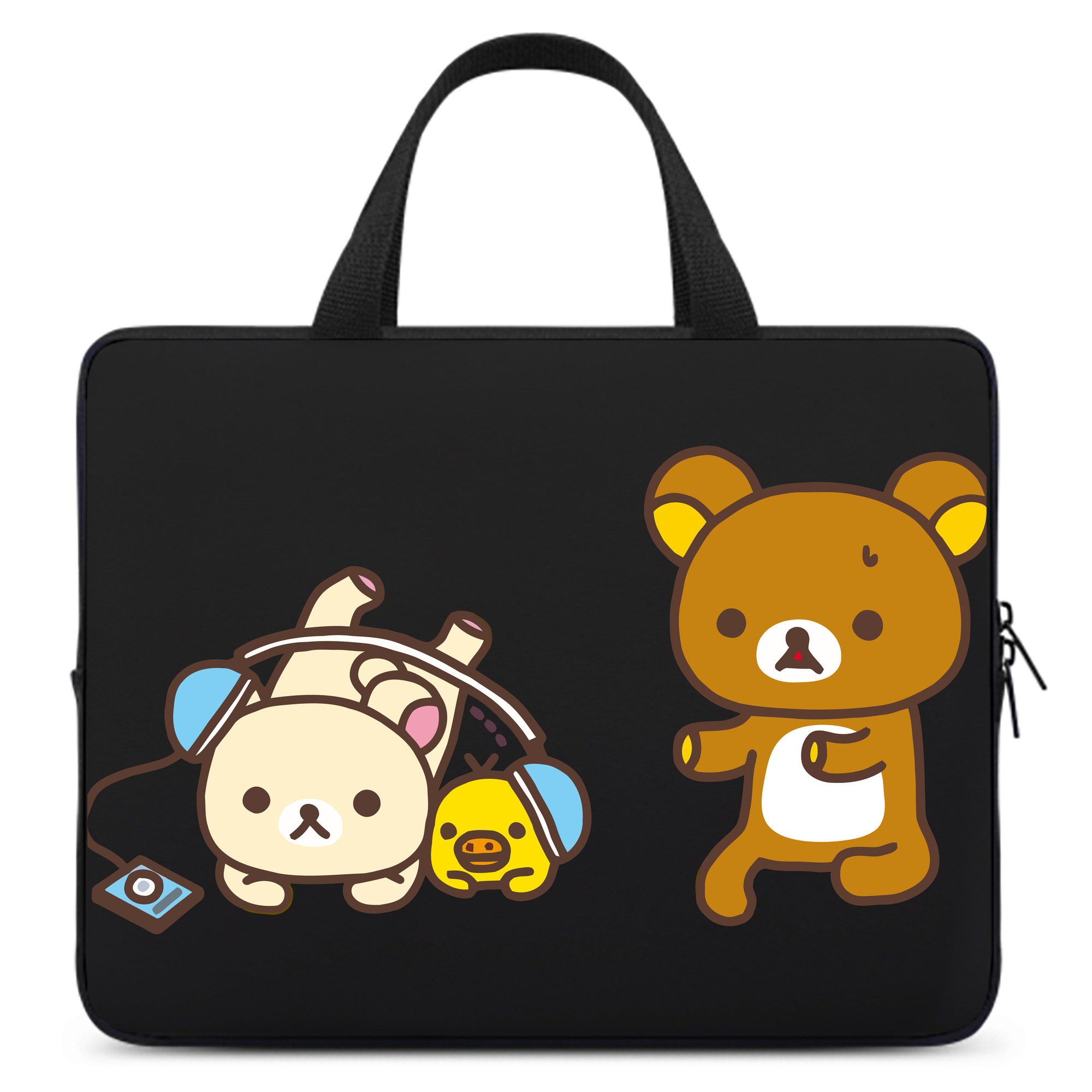 （画像用） リラックマ リラックマ キイロイトリ Rilakkuma Korilakkuma Kiiroitori 手提げノートパソコンバッグ
