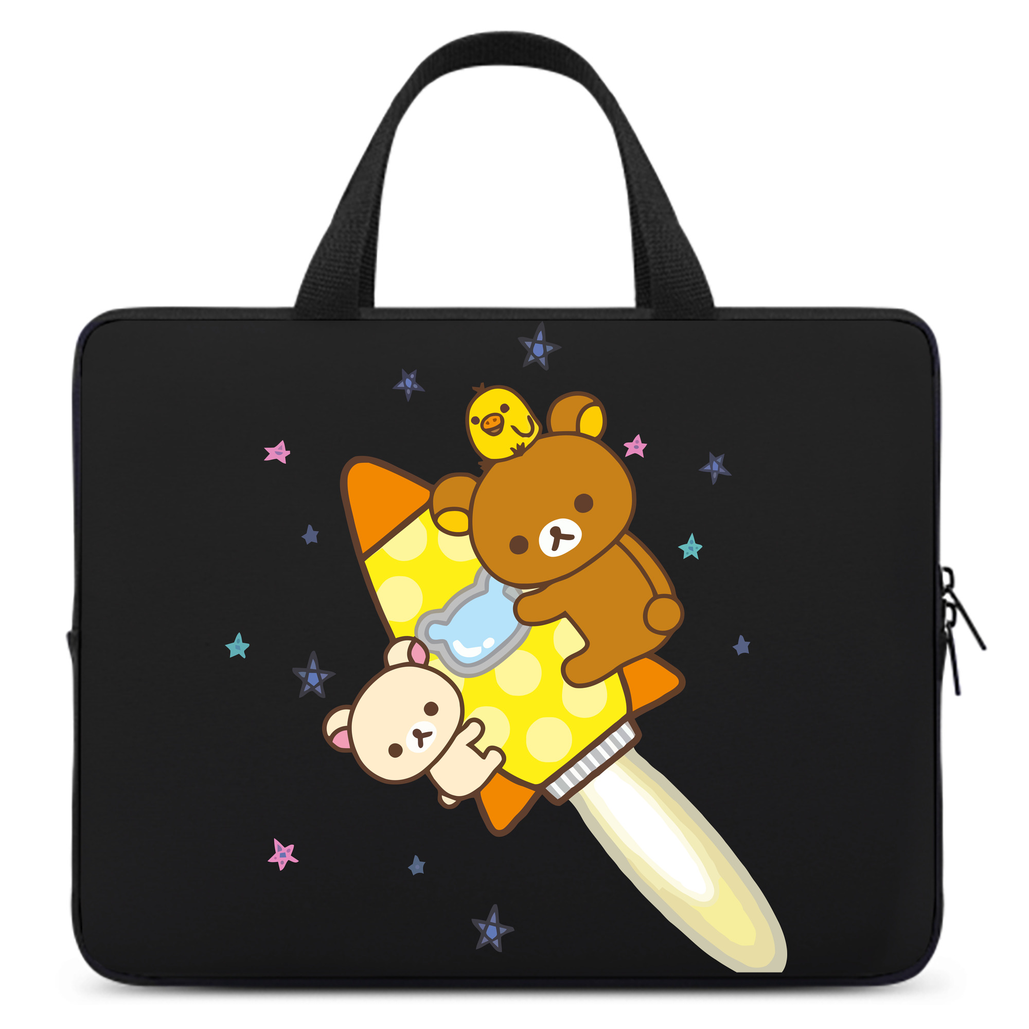 （画像用） リラックマ リラックマ キイロイトリ Rilakkuma Korilakkuma Kiiroitori 手提げノートパソコンバッグ