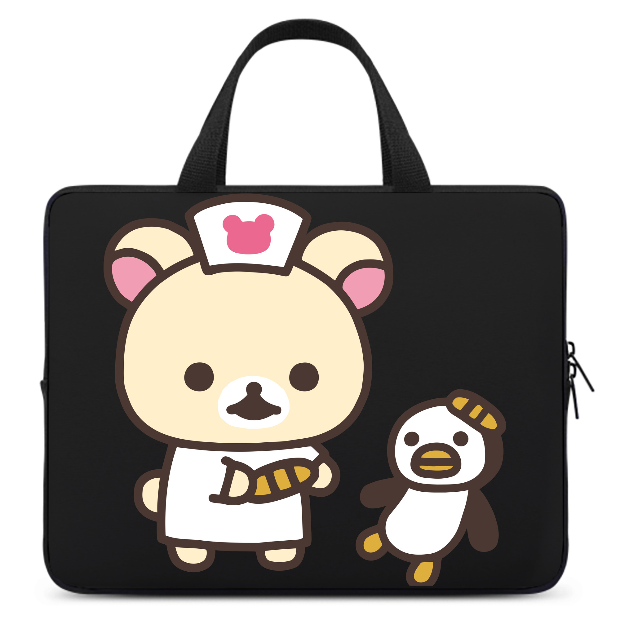 （画像用） リラックマ リラックマ キイロイトリ Rilakkuma Korilakkuma Kiiroitori 手提げノートパソコンバッグ