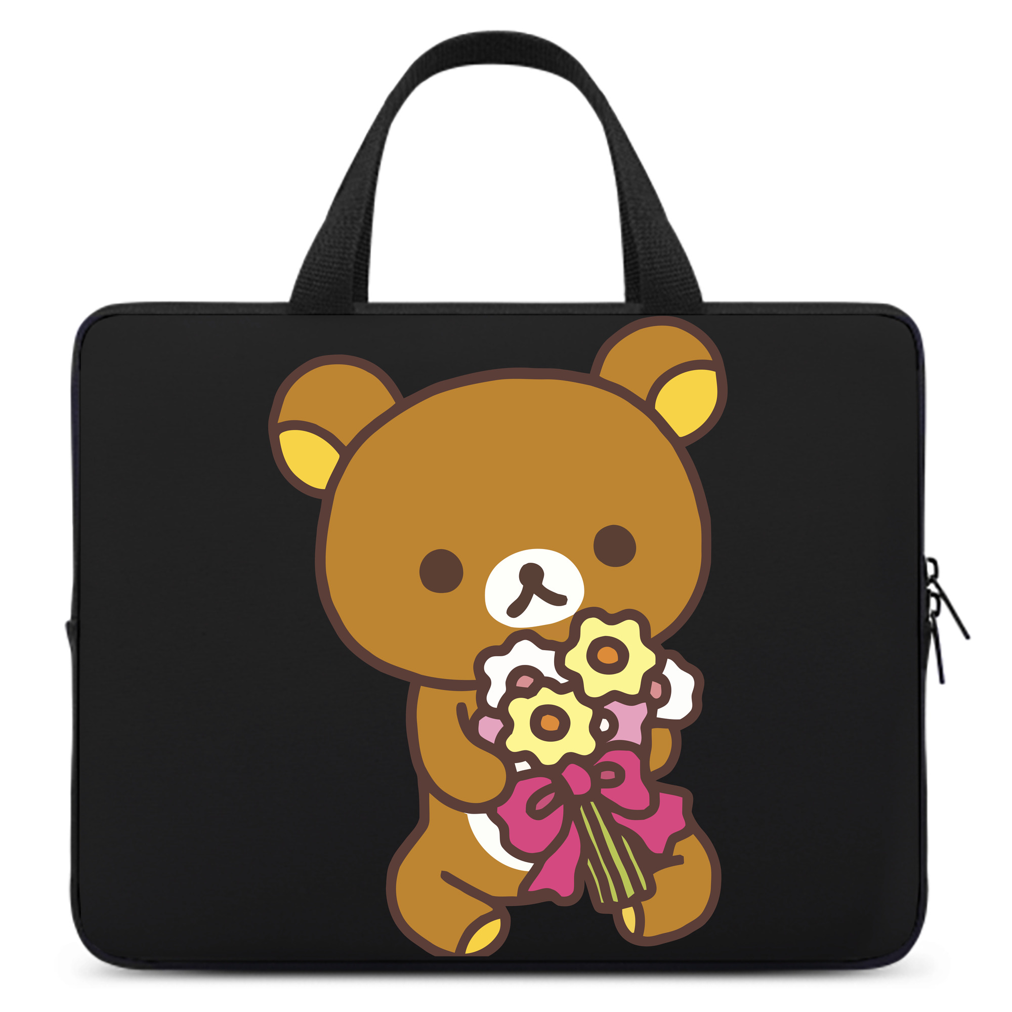 （画像用） リラックマ リラックマ キイロイトリ Rilakkuma Korilakkuma Kiiroitori 手提げノートパソコンバッグ