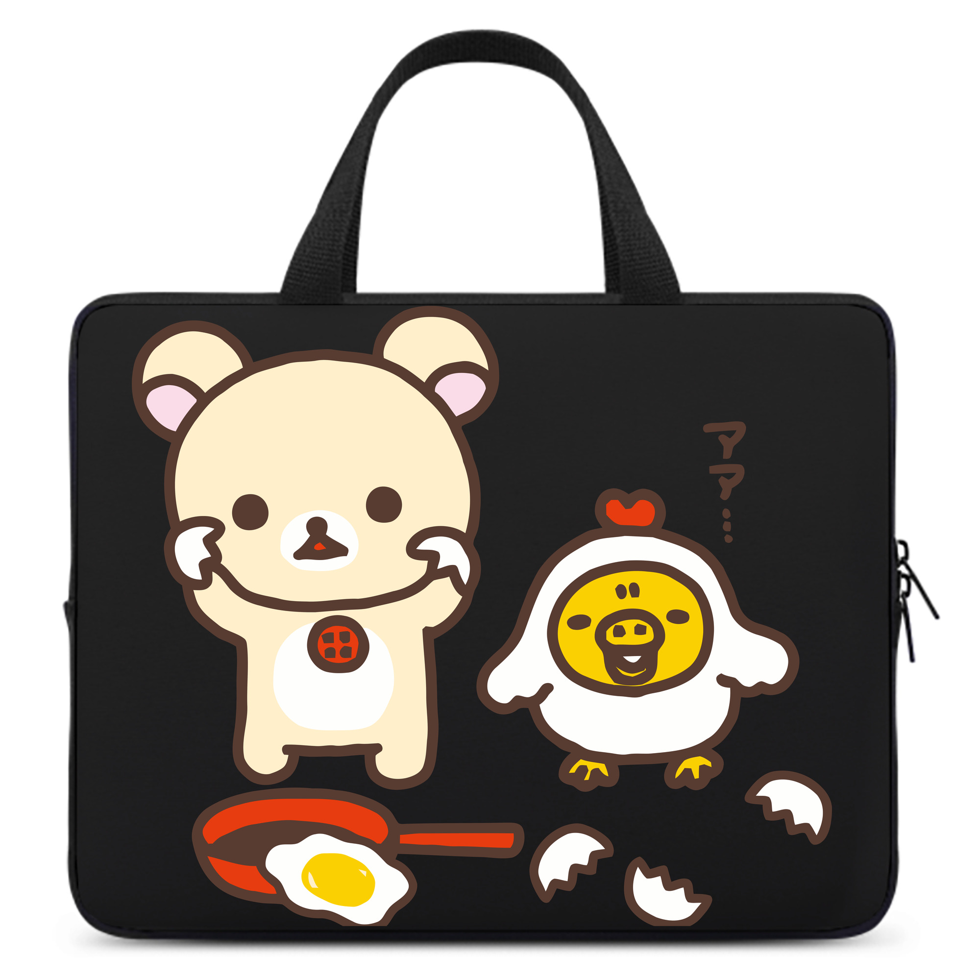 （画像用） リラックマ リラックマ キイロイトリ Rilakkuma Korilakkuma Kiiroitori 手提げノートパソコンバッグ