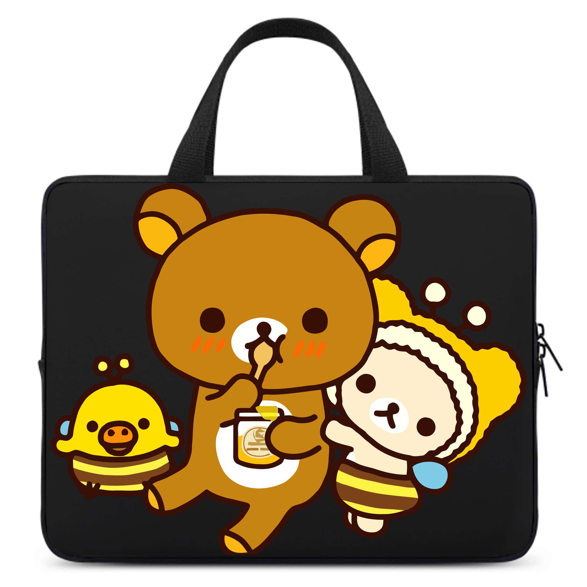 （画像用） リラックマ リラックマ キイロイトリ Rilakkuma Korilakkuma Kiiroitori 手提げノートパソコンバッグ