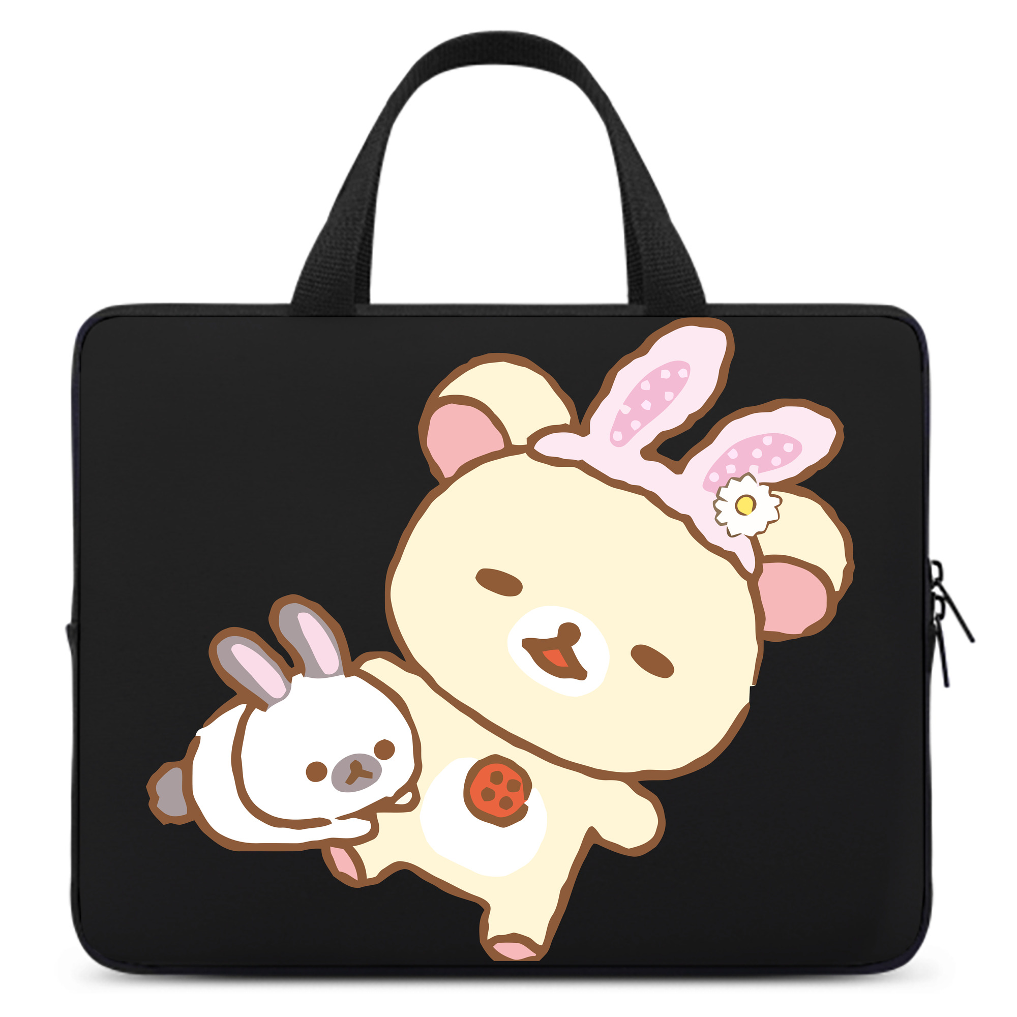 （画像用） リラックマ リラックマ キイロイトリ Rilakkuma Korilakkuma Kiiroitori 手提げノートパソコンバッグ
