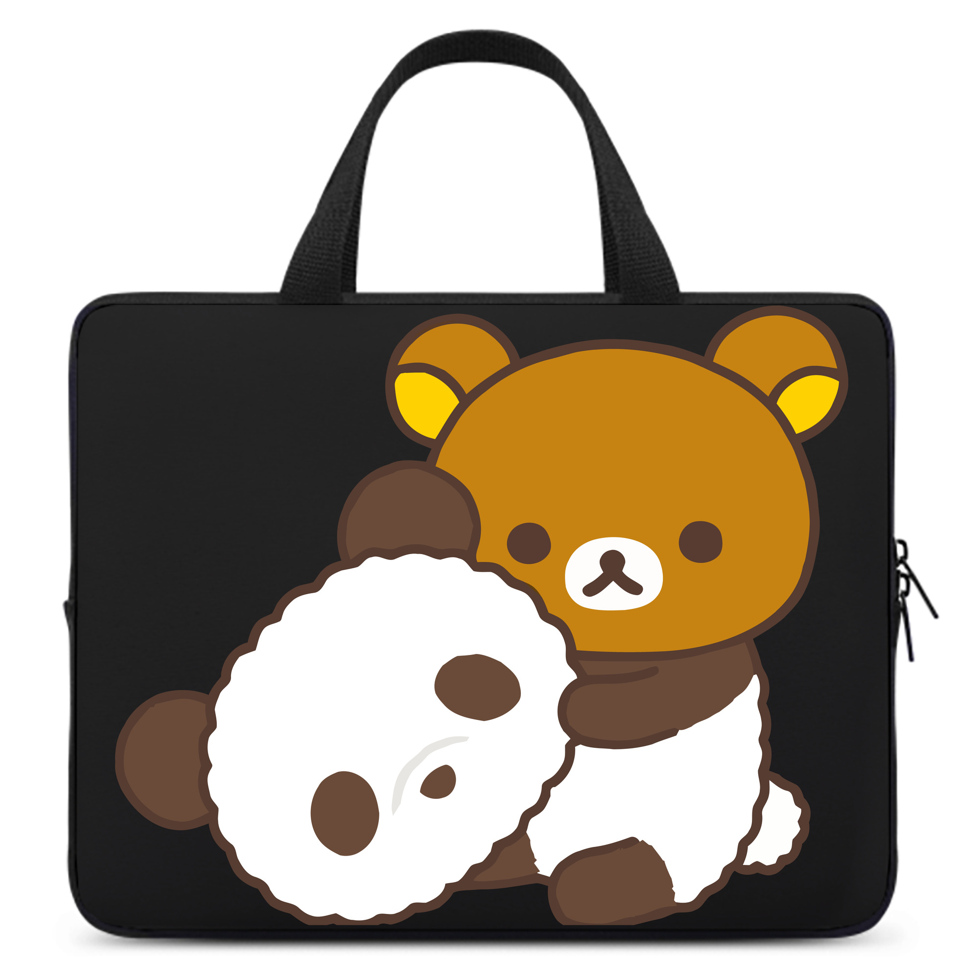 （画像用） リラックマ リラックマ キイロイトリ Rilakkuma Korilakkuma Kiiroitori 手提げノートパソコンバッグ