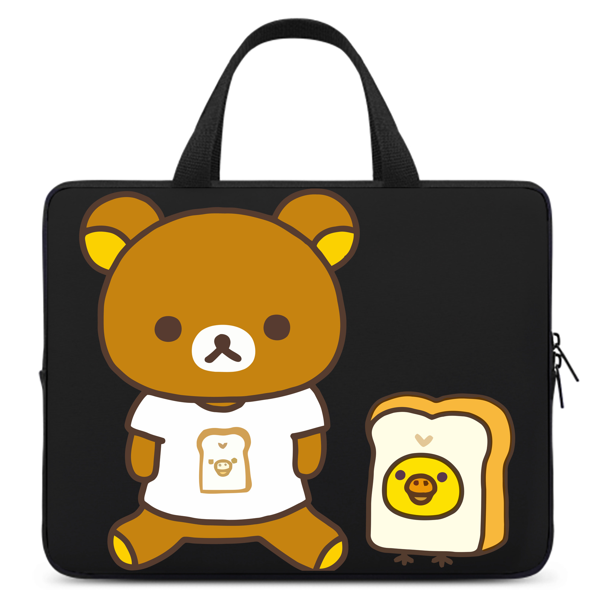 （画像用） リラックマ リラックマ キイロイトリ Rilakkuma Korilakkuma Kiiroitori 手提げノートパソコンバッグ